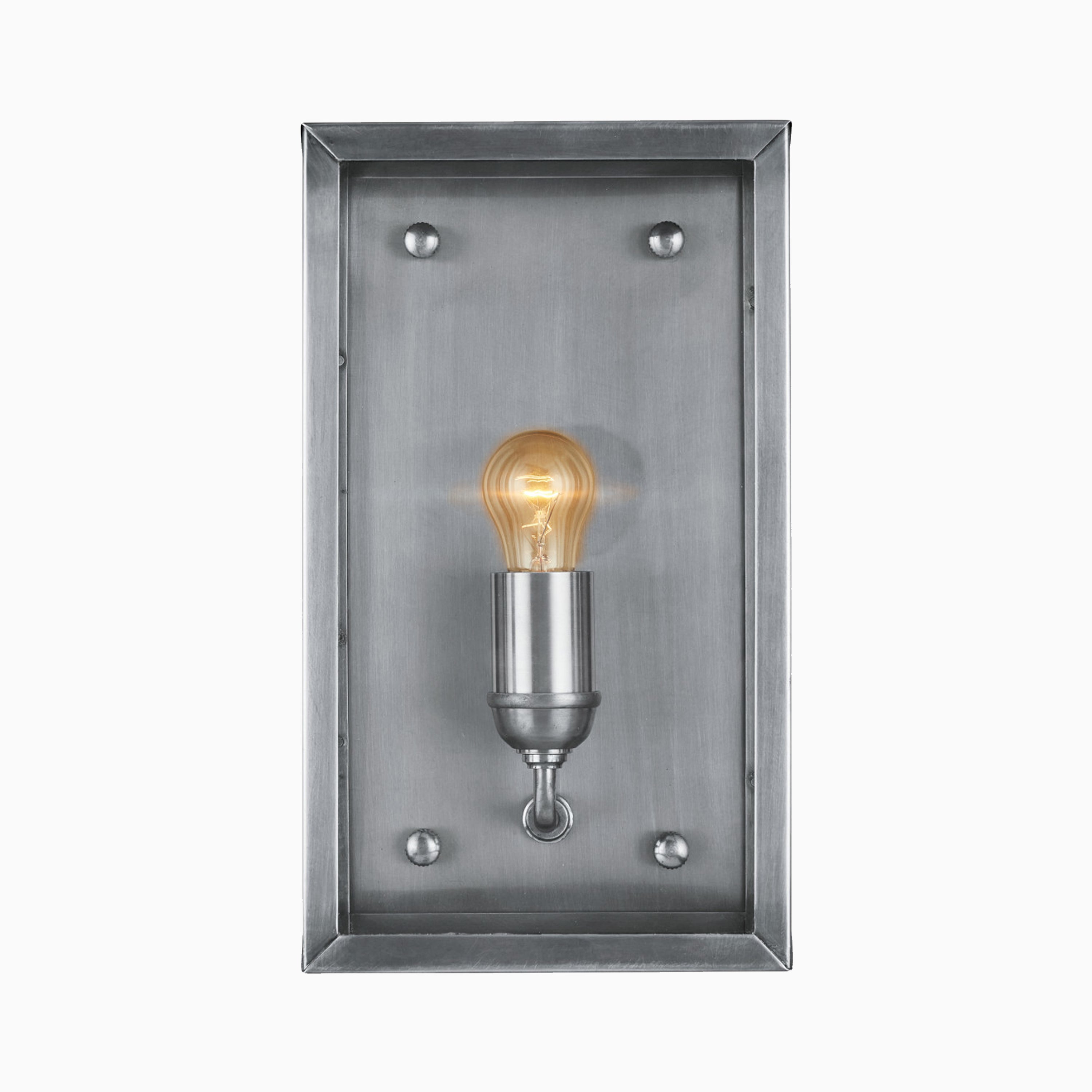 Bracken Outdoor Wall Sconce in Antique Silver