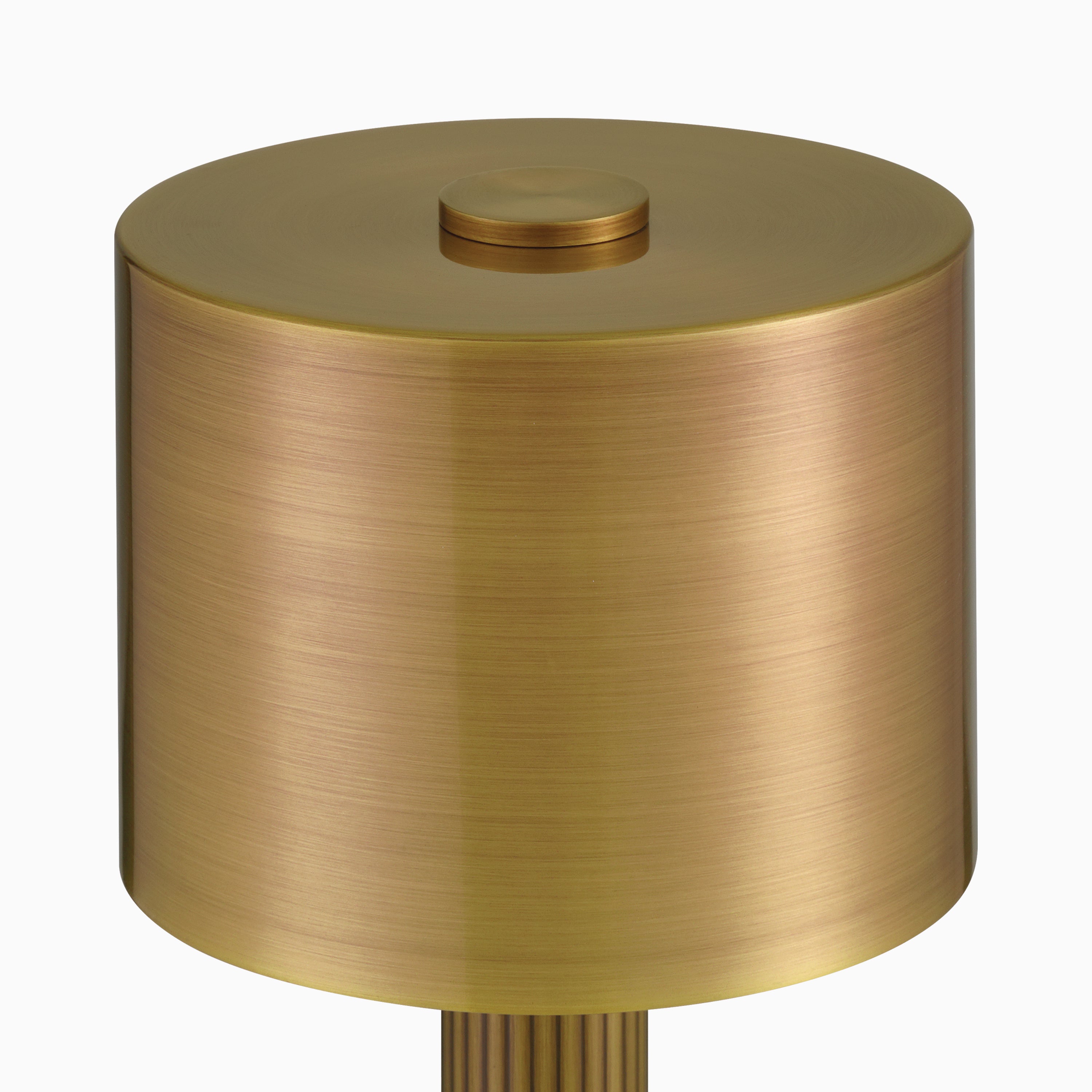 Claremont Cordless Table Lamp in Antique Brass