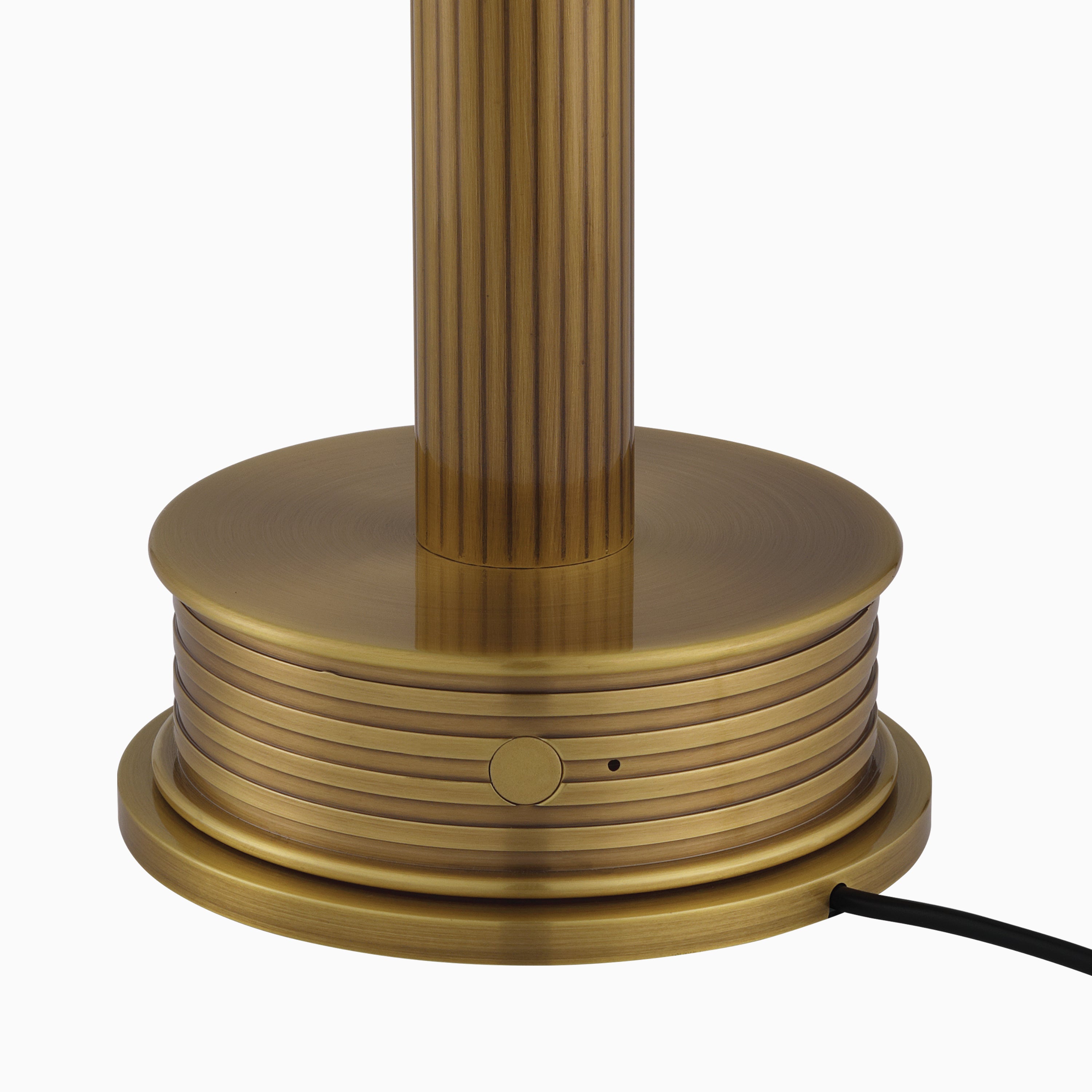 Claremont Cordless Table Lamp in Antique Brass