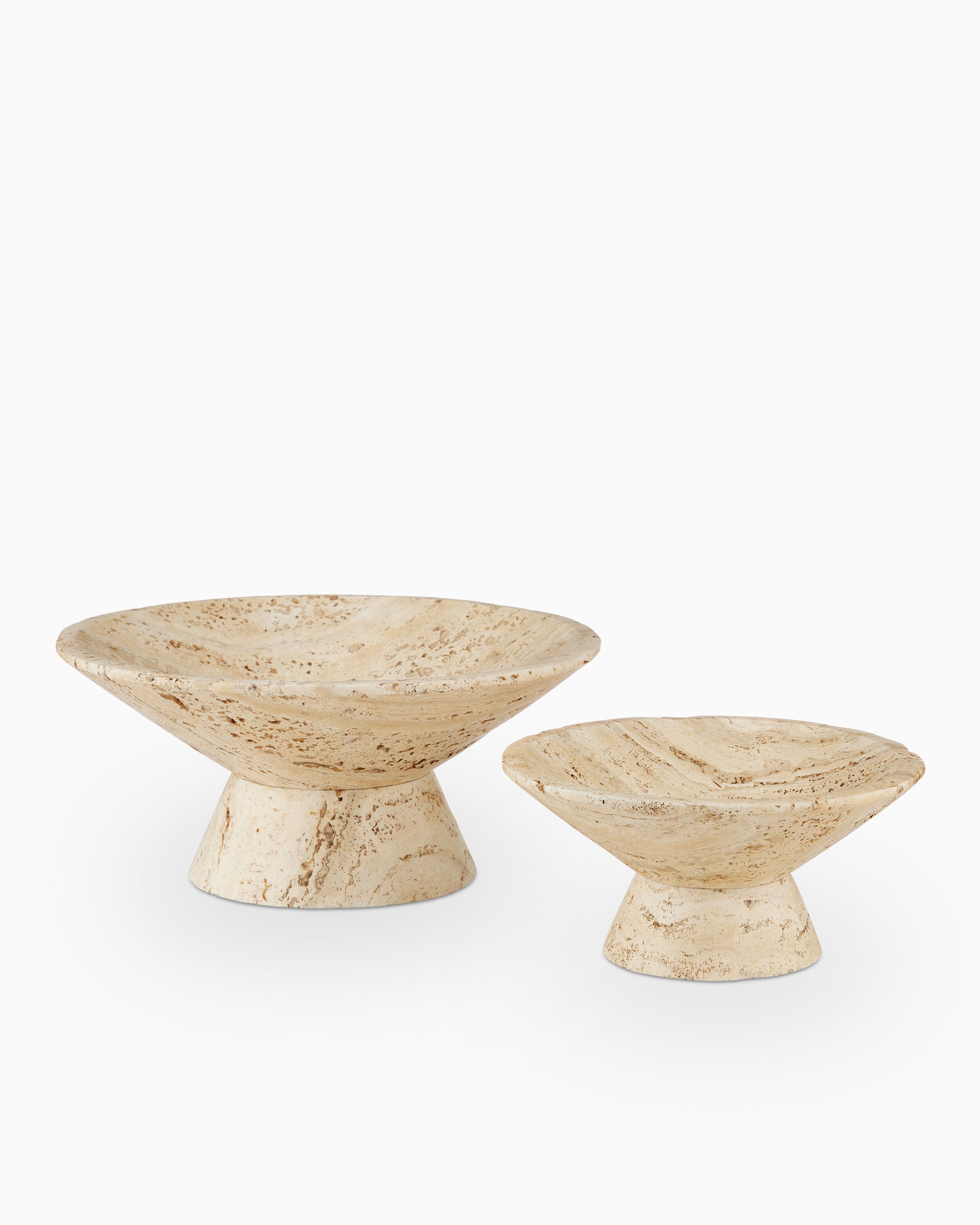 Denwick Travertine Small Bowl
