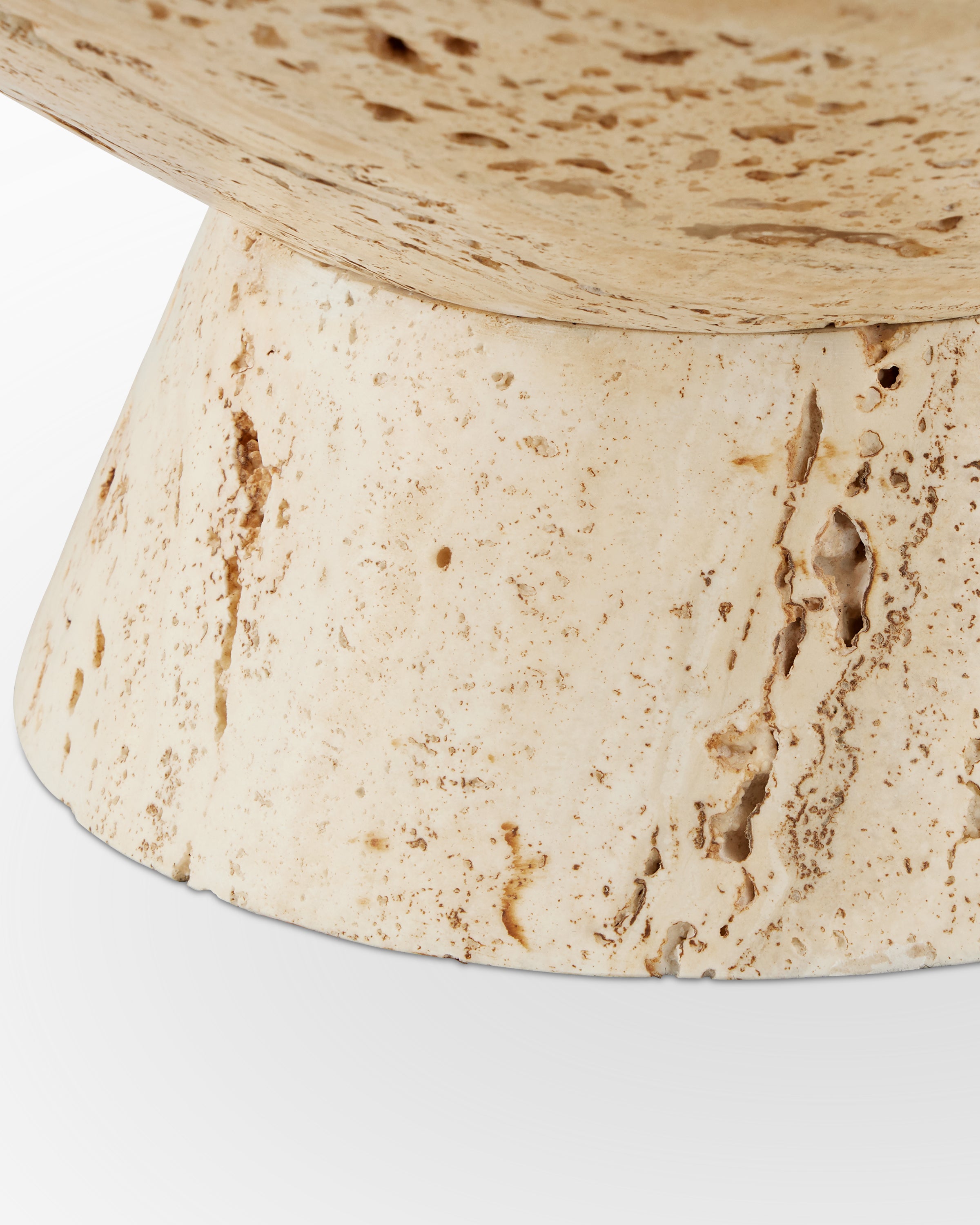 Denwick Travertine Small Bowl