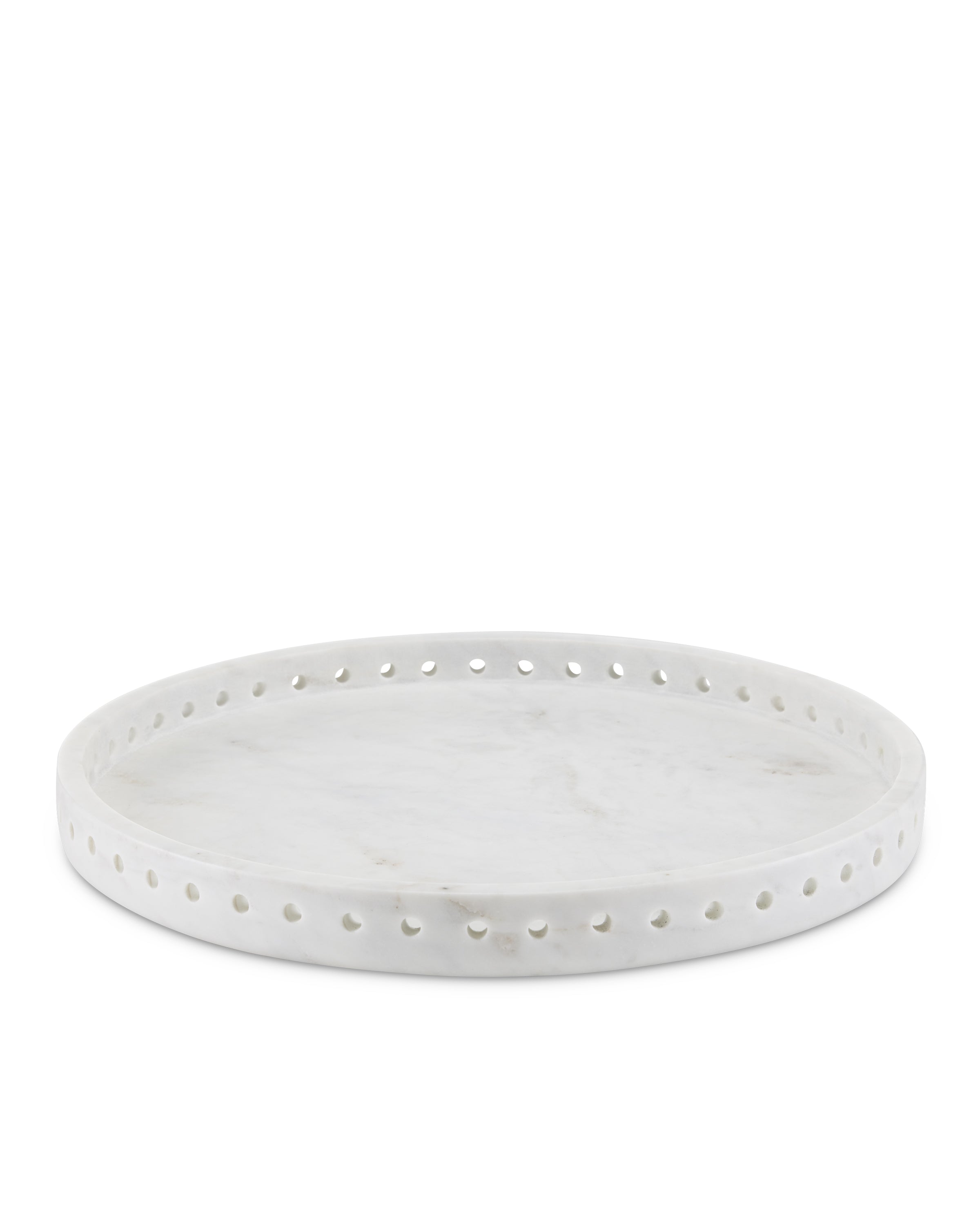 Talbot White Marble Tray