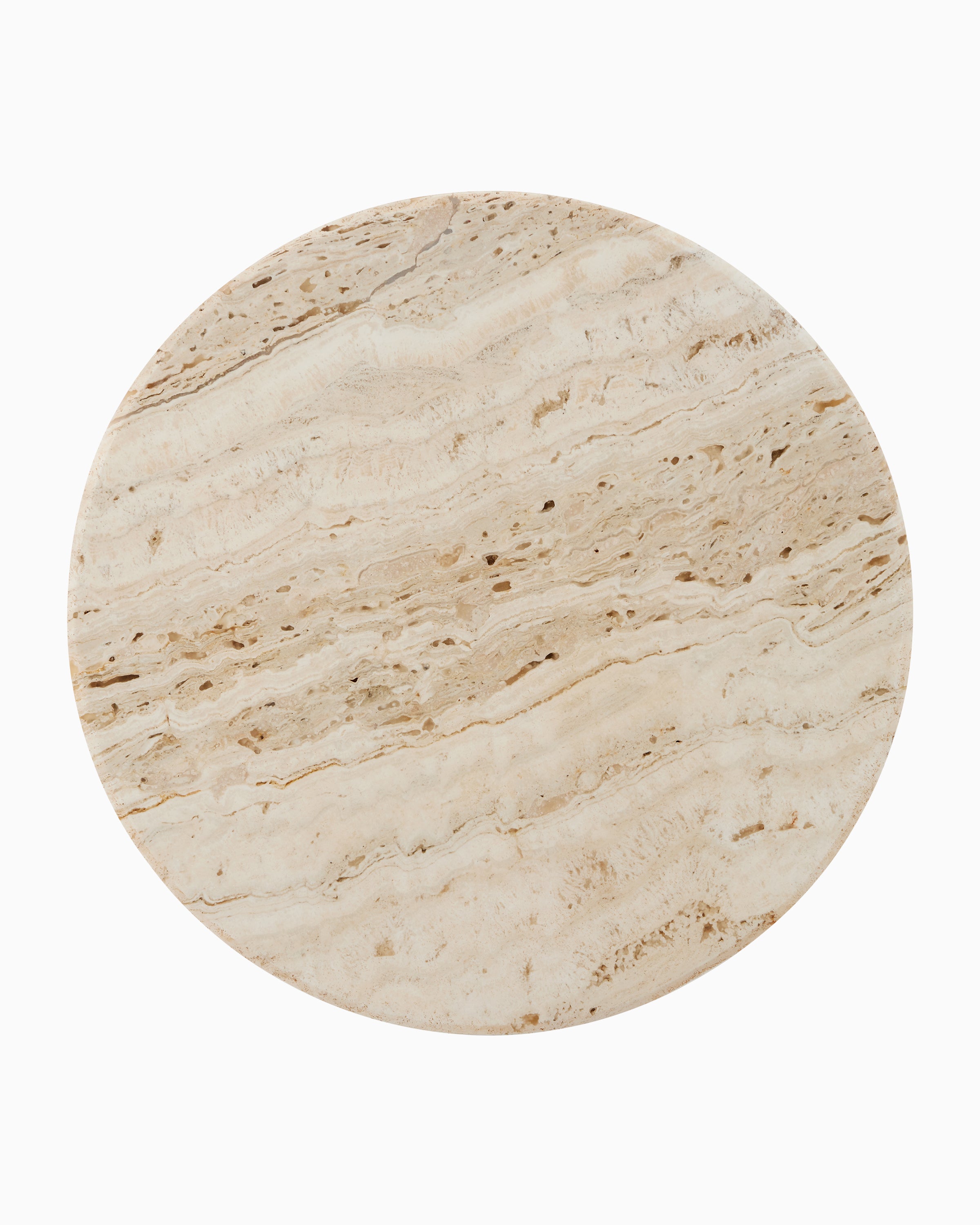 Dunham Travertine Accent Table
