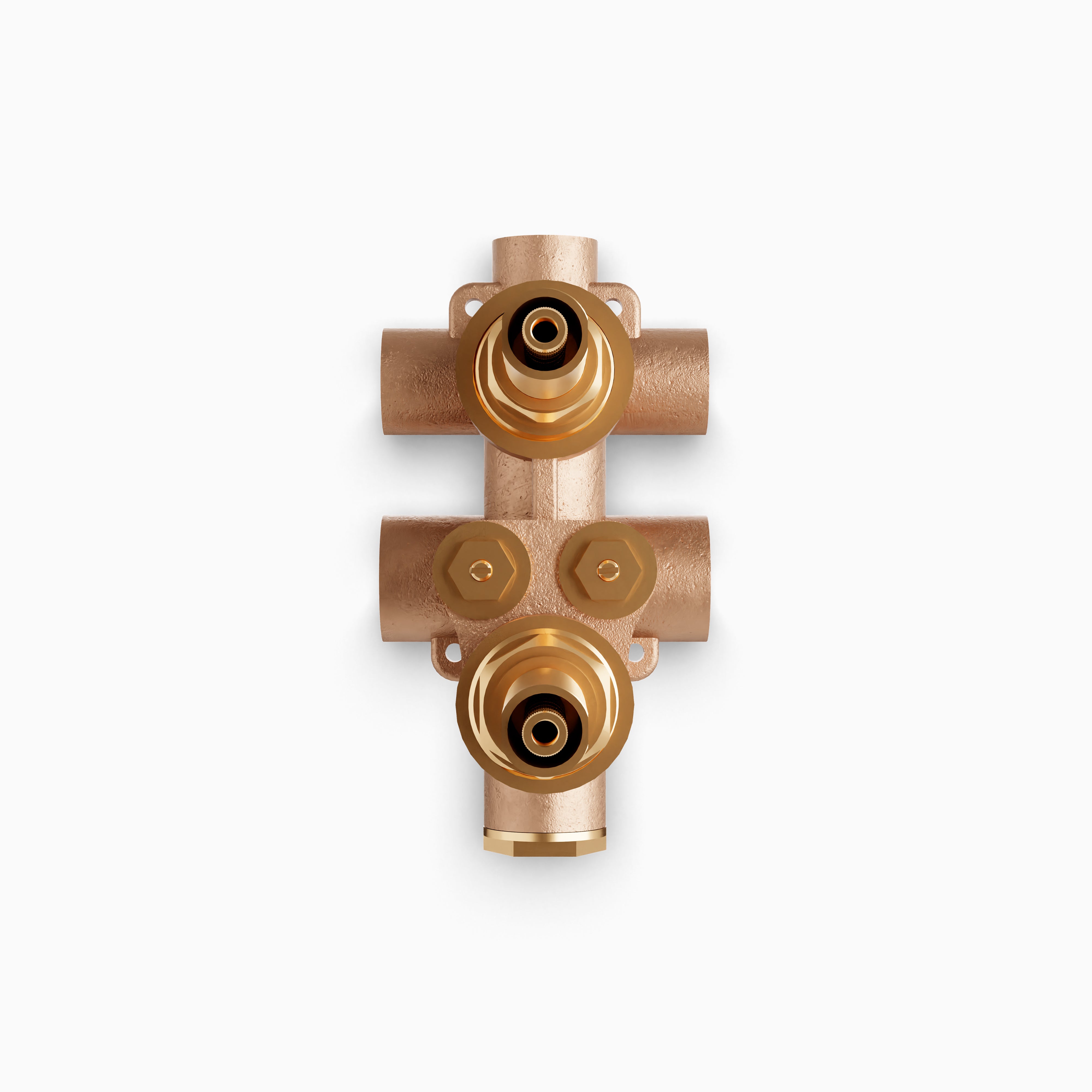3/4" Thermostatic Valve with 3-Way Non-Shared Diverter & Off Position