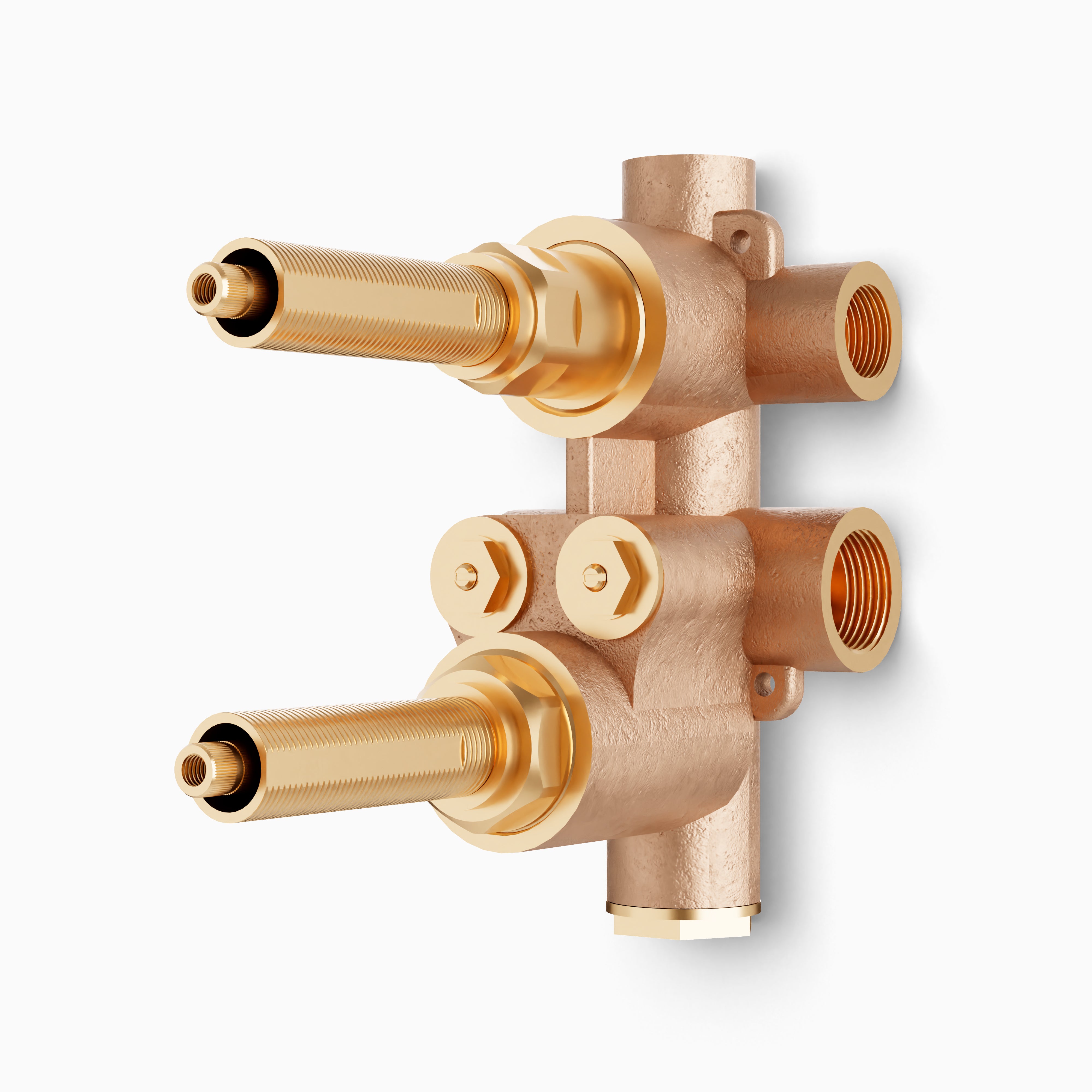 3/4" Thermostatic Valve with 3-Way Non-Shared Diverter & Off Position