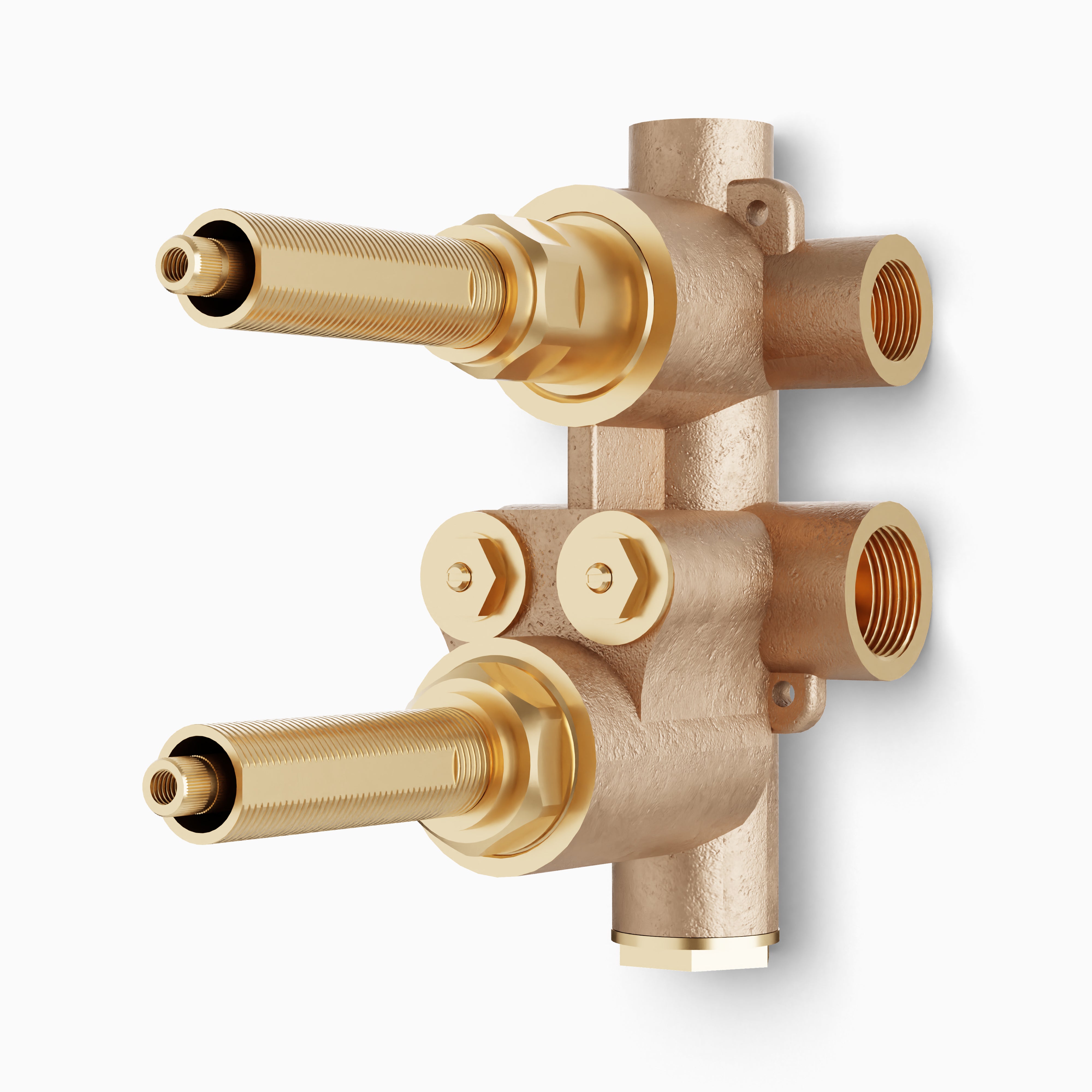 3/4" Thermostatic Valve with 3-Way Shared Diverter & Off Position