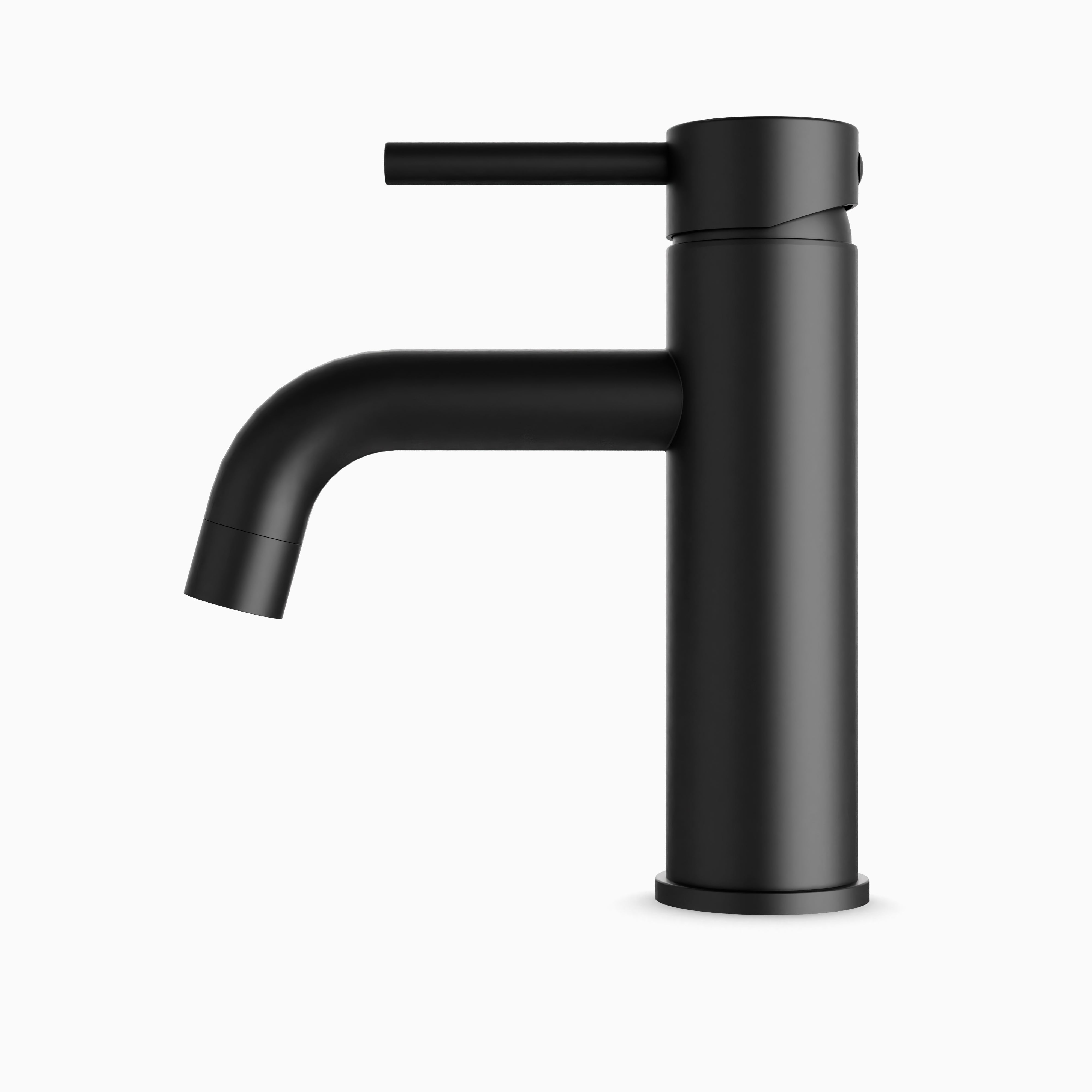Alder Single Hole Bathroom Faucet in Matte Black