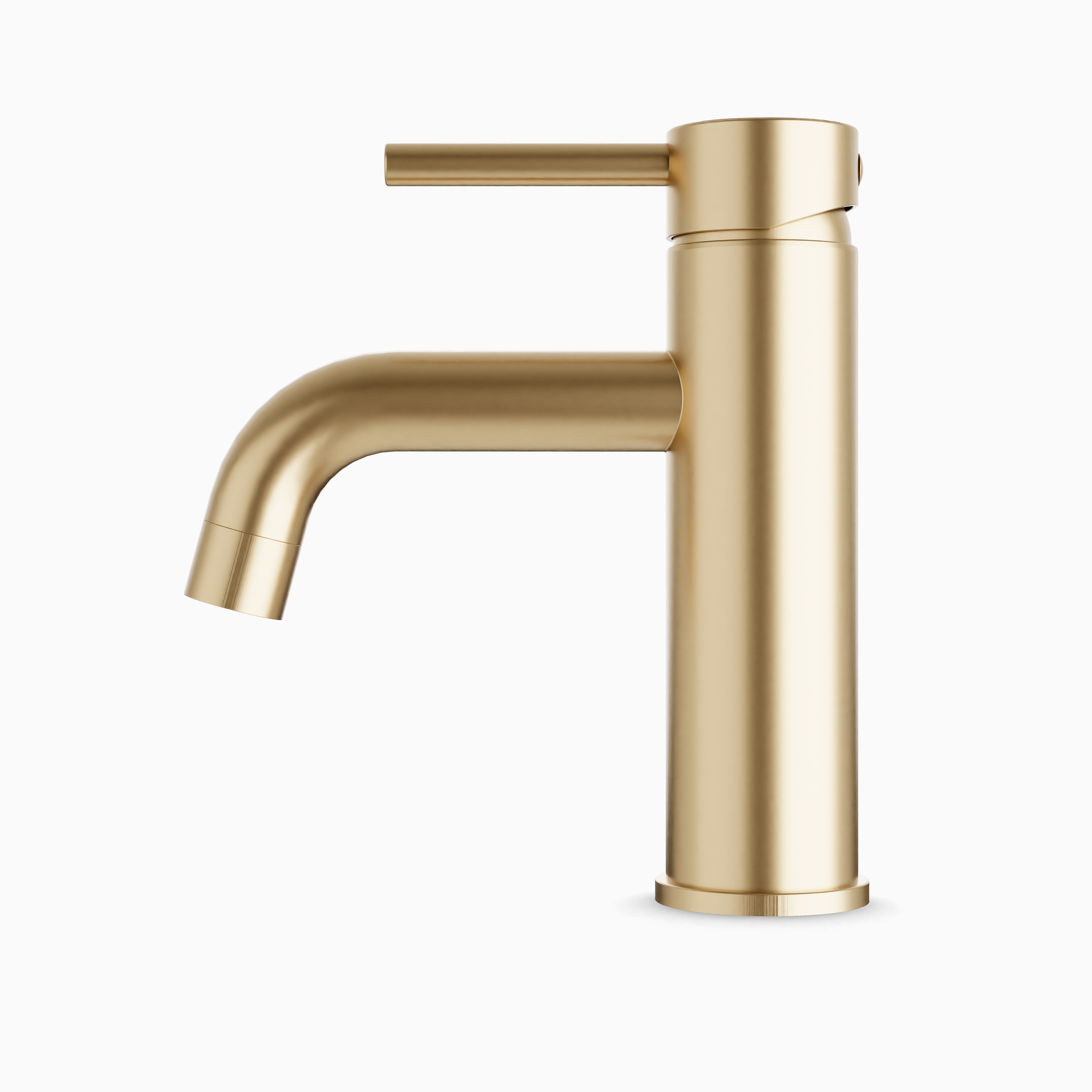 Alder Single Hole Bathroom Faucet in Satin Brass