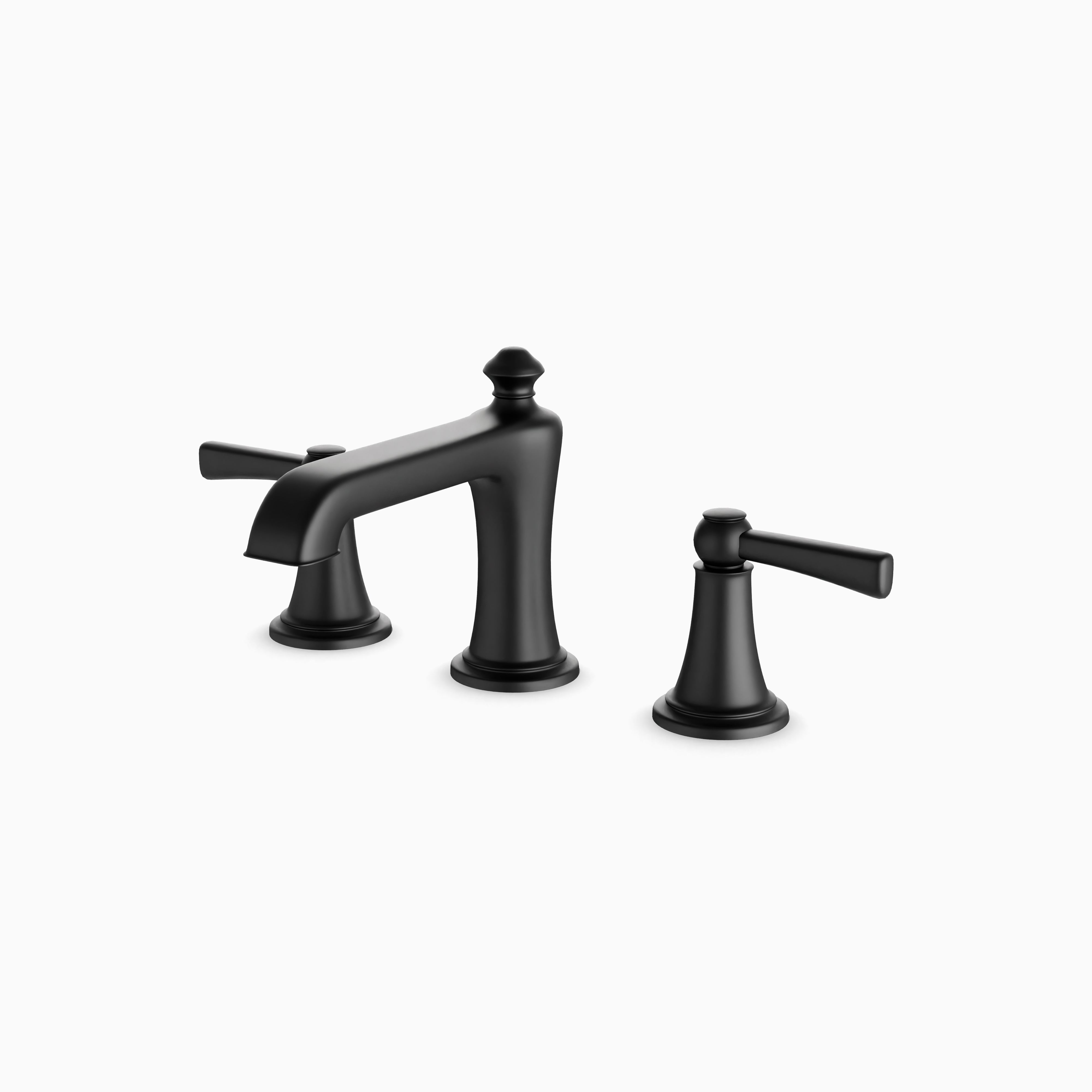 Linden 8" Widespread Bathroom Faucet in Matte Black