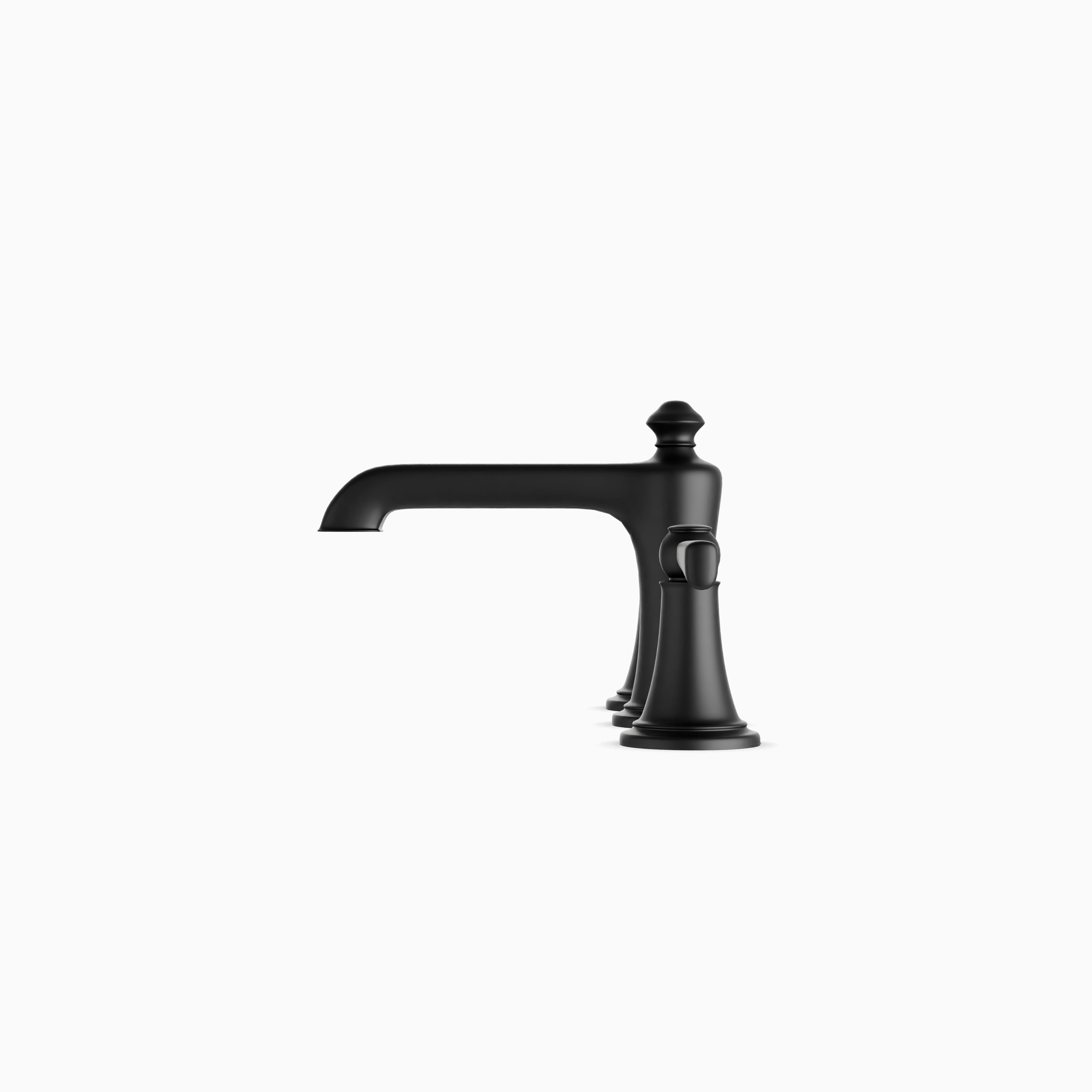 Linden 8" Widespread Bathroom Faucet in Matte Black