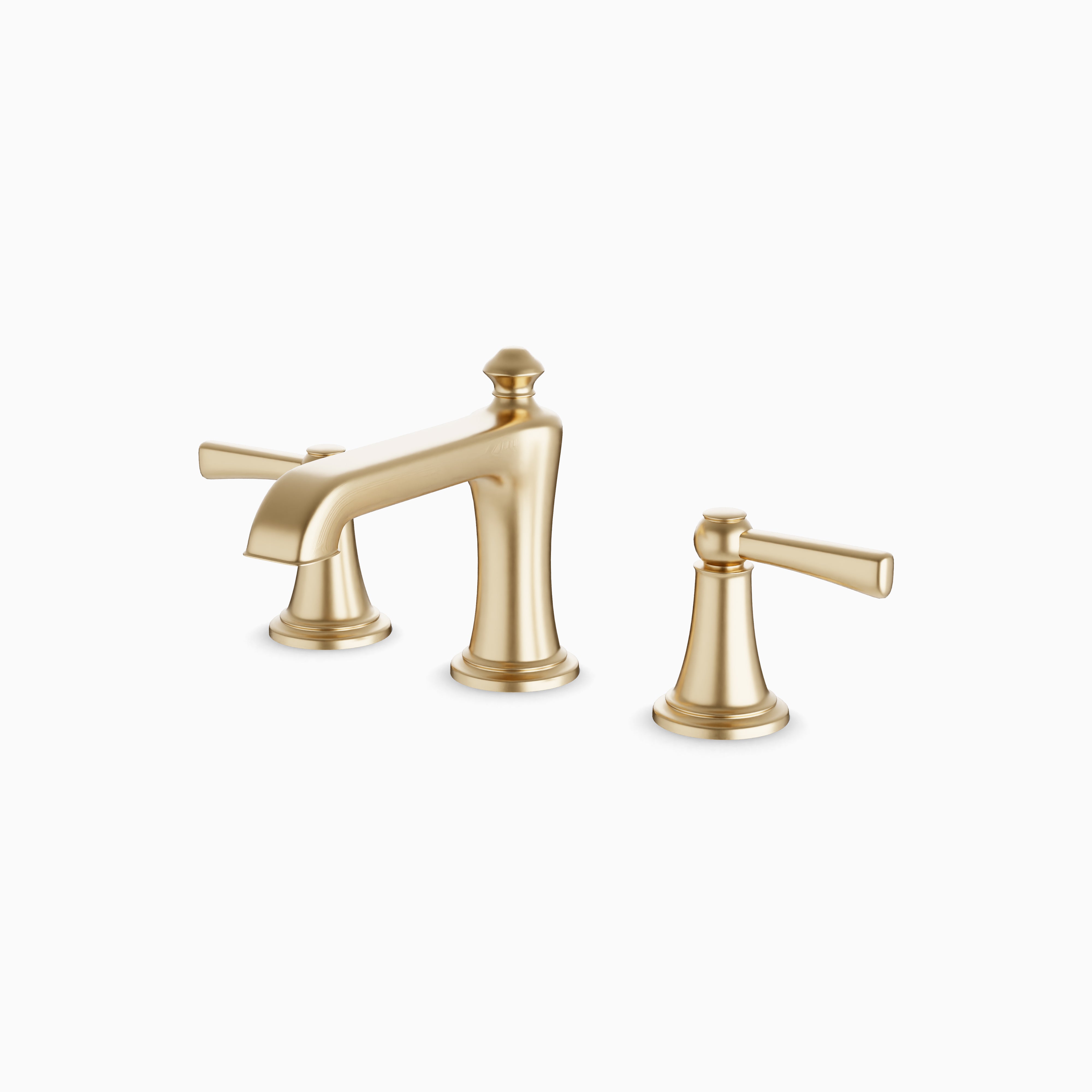 Linden 8" Widespread Bathroom Faucet in Satin Brass