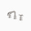 Alder 8" Widespread Bathroom Faucet With Low Spout & Cross Handles in Brushed Nickel