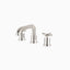 Alder 8" Widespread Bathroom Faucet With Low Spout & Cross Handles in Polished Nickel