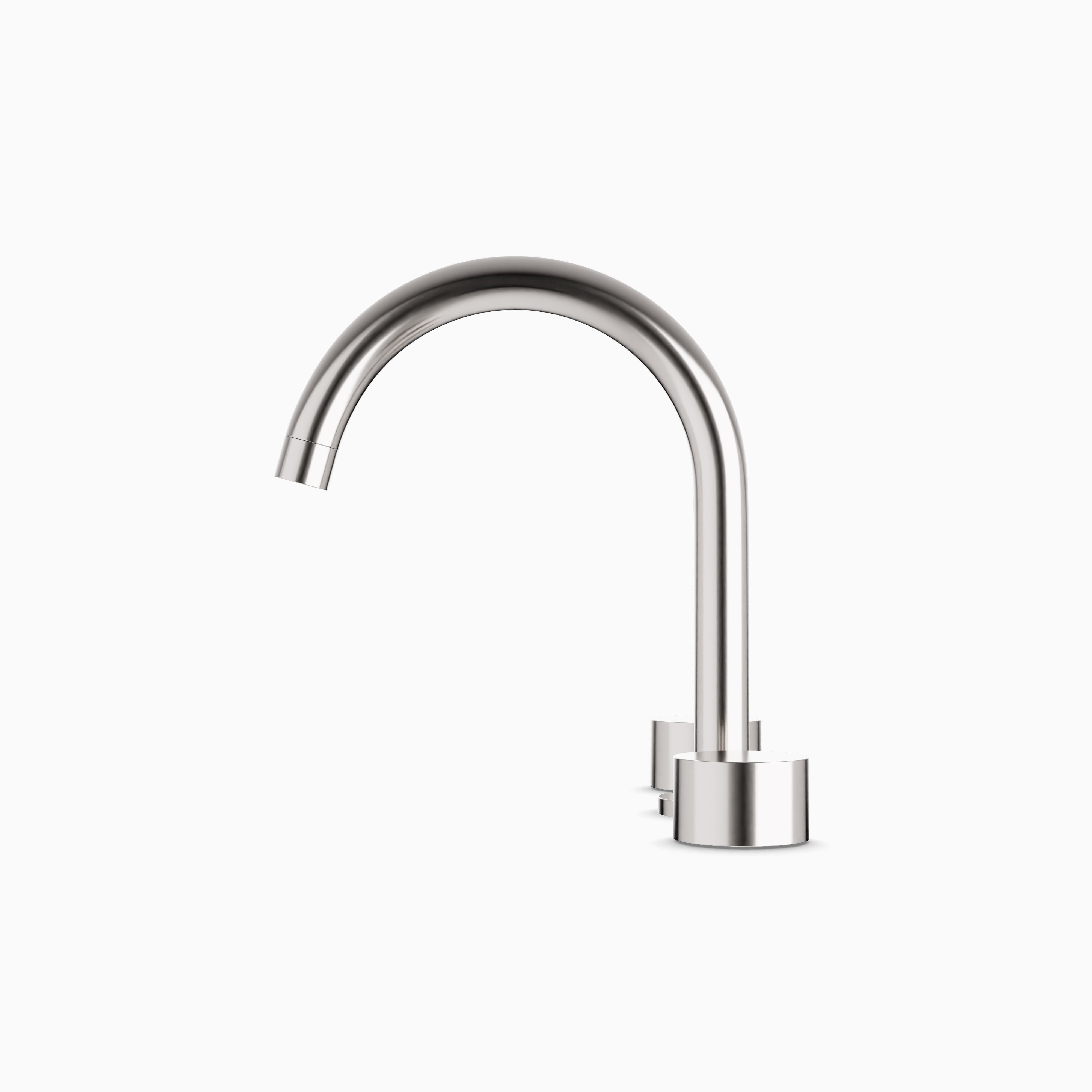 Alder 8" Widespread Bathroom Faucet With Arc Spout & Disc Handles in Brushed Nickel