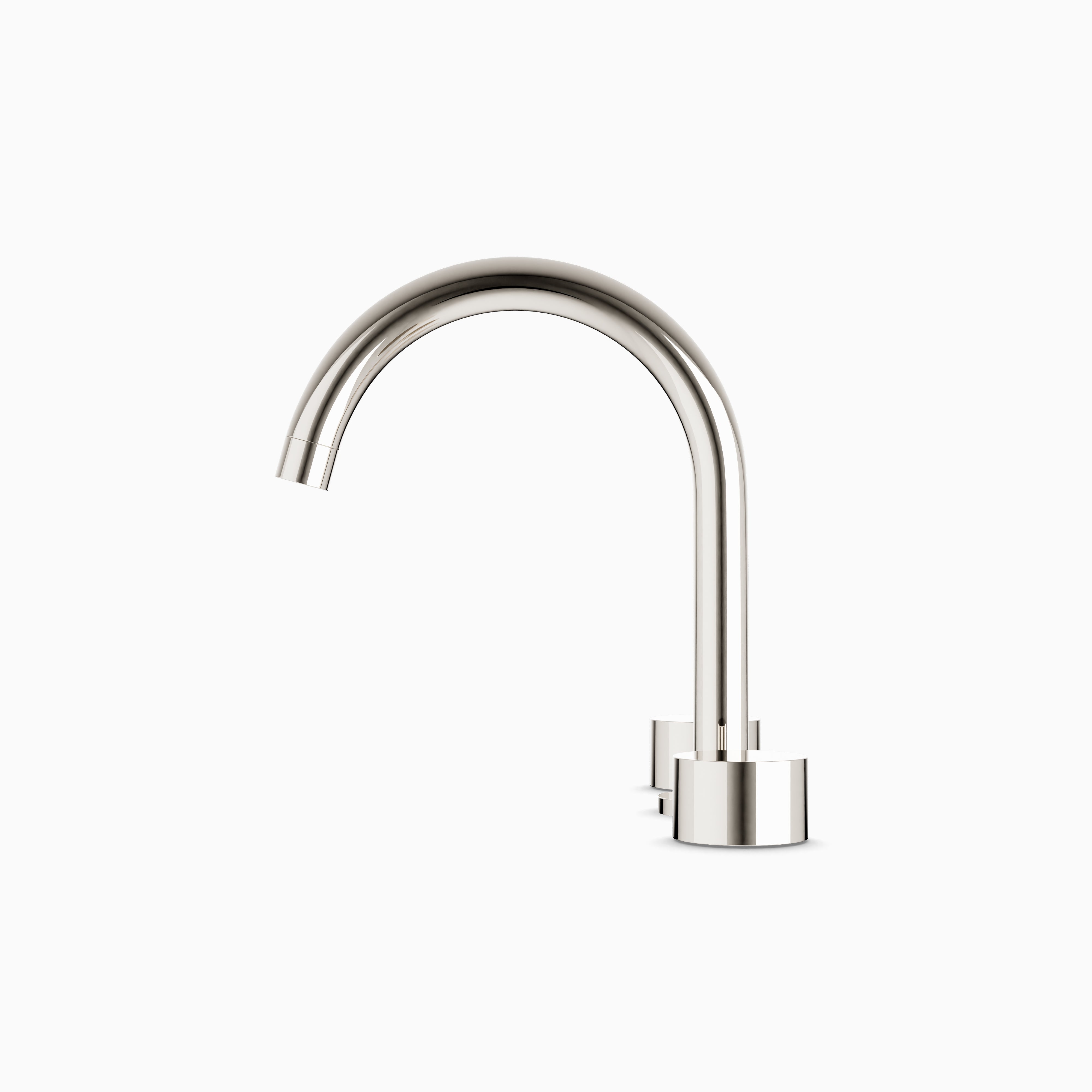 Alder 8" Widespread Bathroom Faucet With Arc Spout & Disc Handles in Polished Nickel