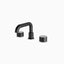 Alder 8" Widespread Bathroom Faucet With Low Spout & Disc Handles in Matte Black