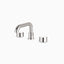 Alder 8" Widespread Bathroom Faucet With Low Spout & Disc Handles in Brushed Nickel