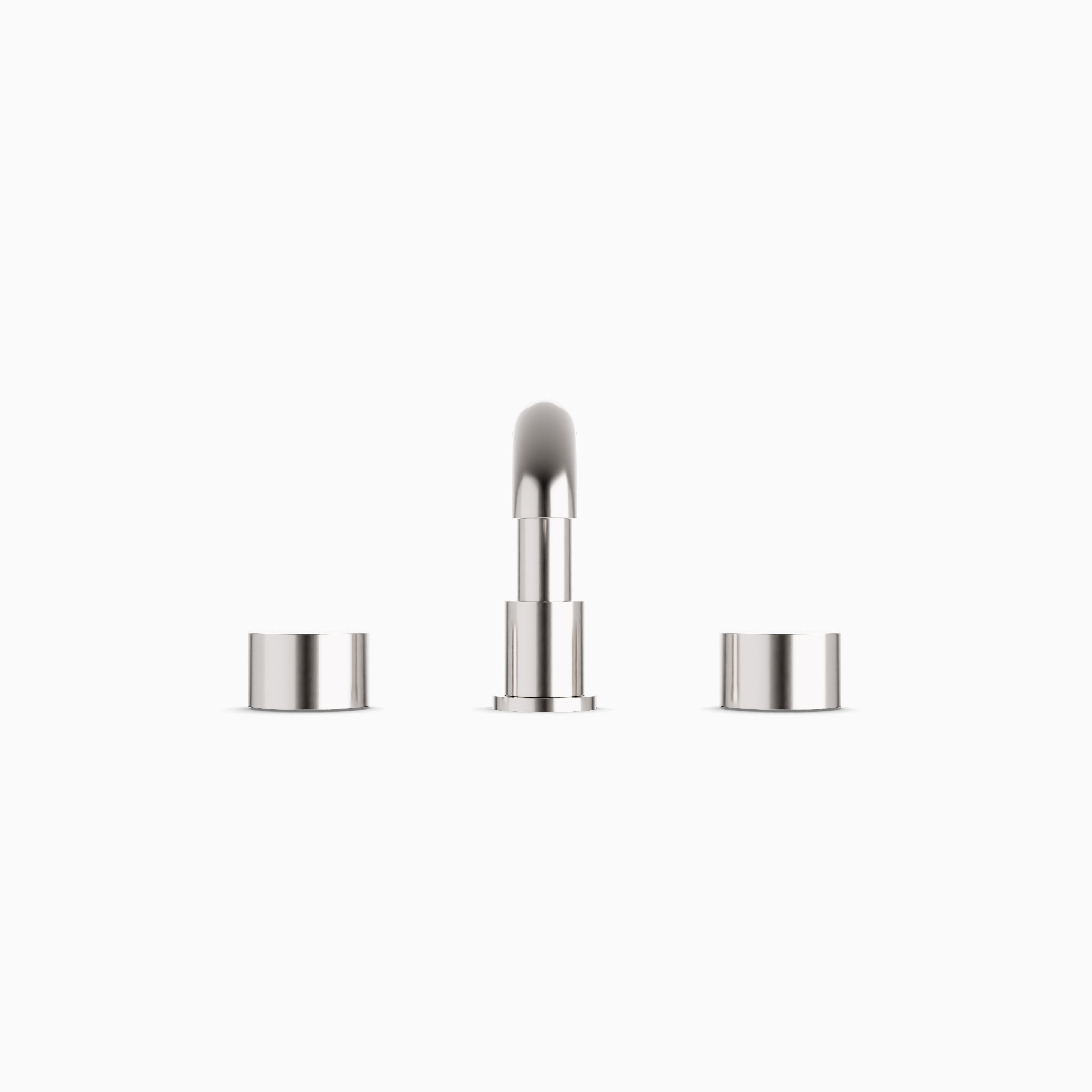Alder 8" Widespread Bathroom Faucet With Low Spout & Disc Handles in Brushed Nickel