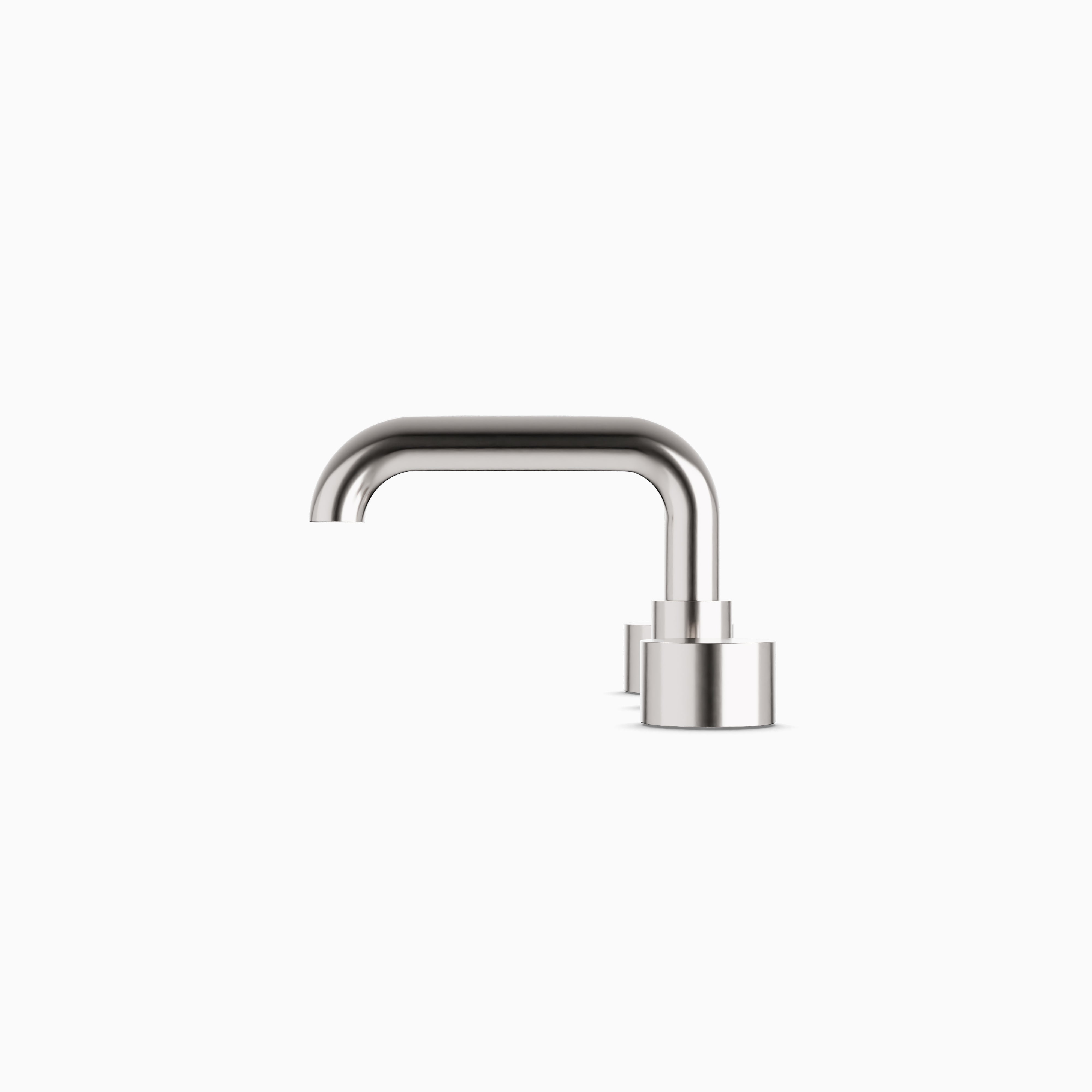 Alder 8" Widespread Bathroom Faucet With Low Spout & Disc Handles in Brushed Nickel