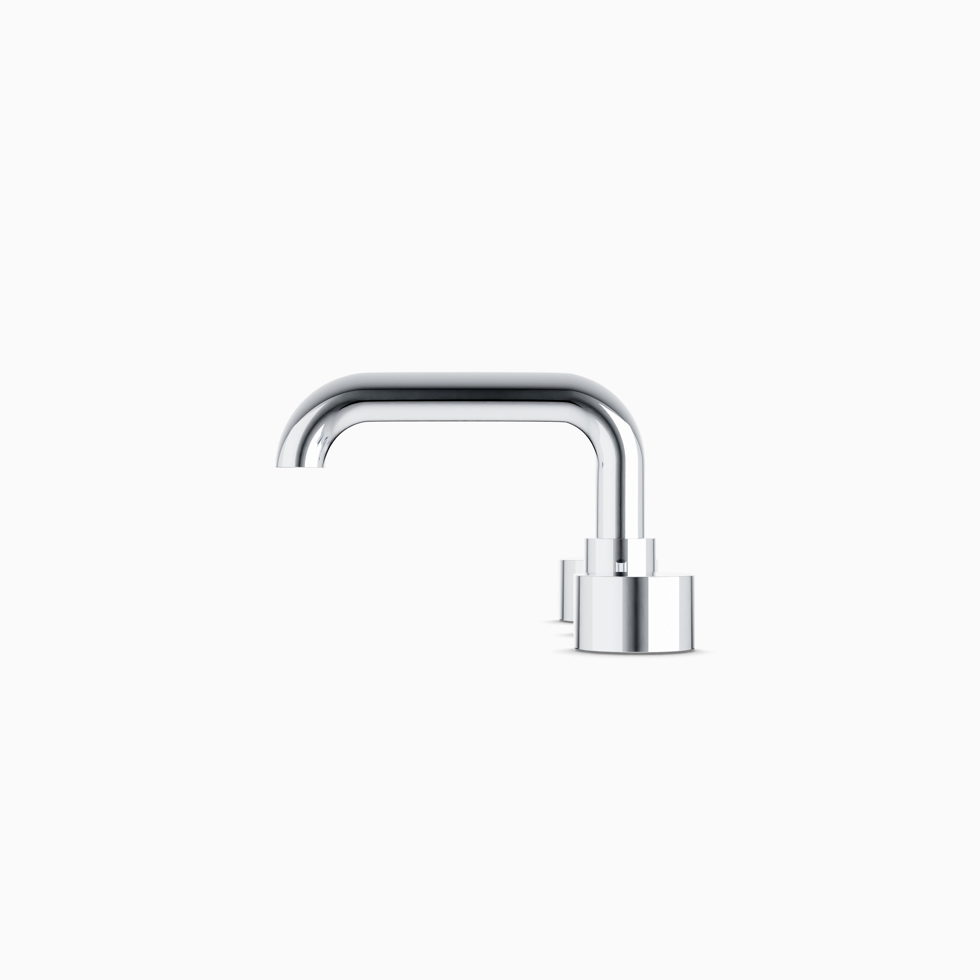 Alder 8" Widespread Bathroom Faucet With Low Spout & Disc Handles in Chrome