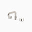 Alder 8" Widespread Bathroom Faucet With Low Spout & Disc Handles in Polished Nickel