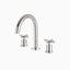 Alder 8" Widespread Bathroom Faucet With Arc Spout & Cross Handles in Brushed Nickel