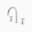 Alder 8" Widespread Bathroom Faucet With Arc Spout & Cross Handles in Chrome