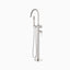 Alder Floor Mount Tub Filler Trim Kit with Hand Shower in Brushed Nickel