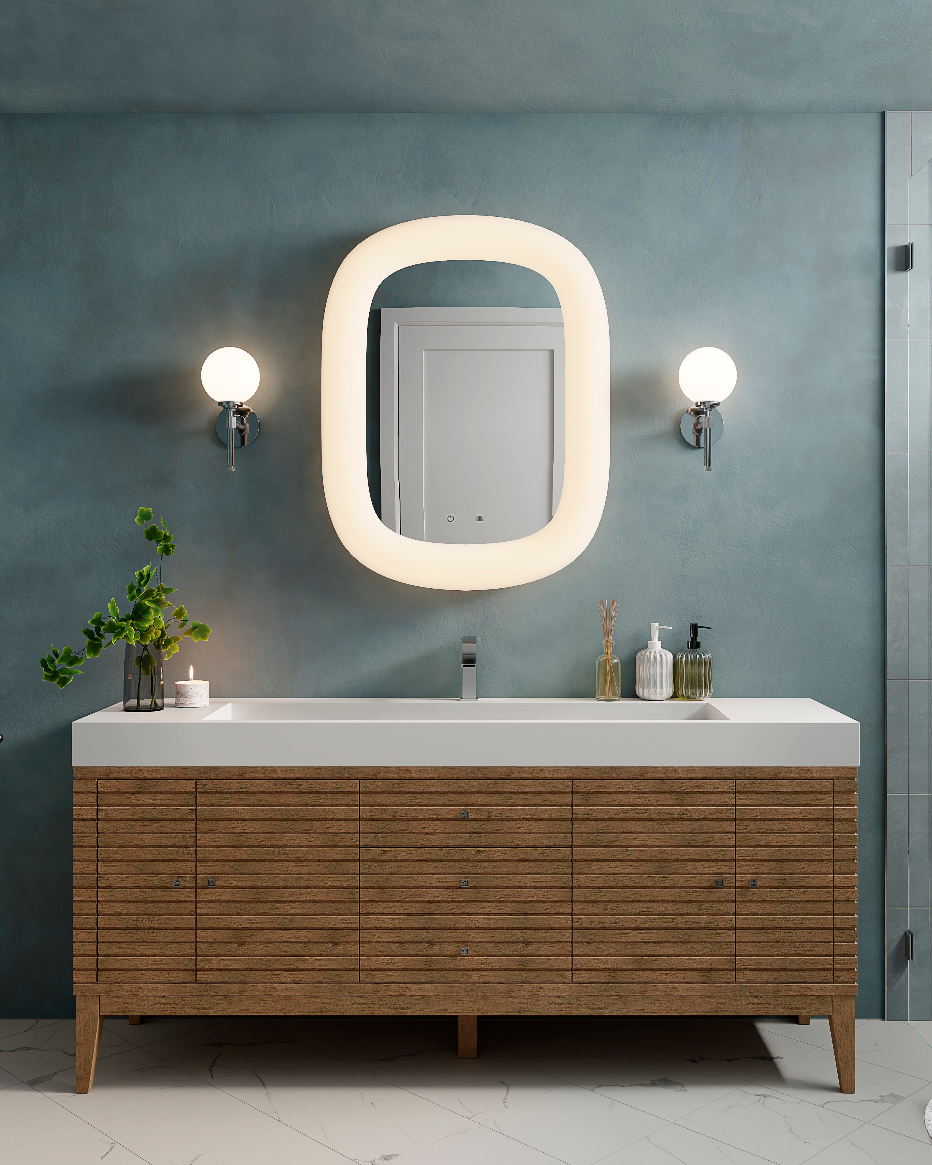 Jenny 37" LED Vanity Mirror in White