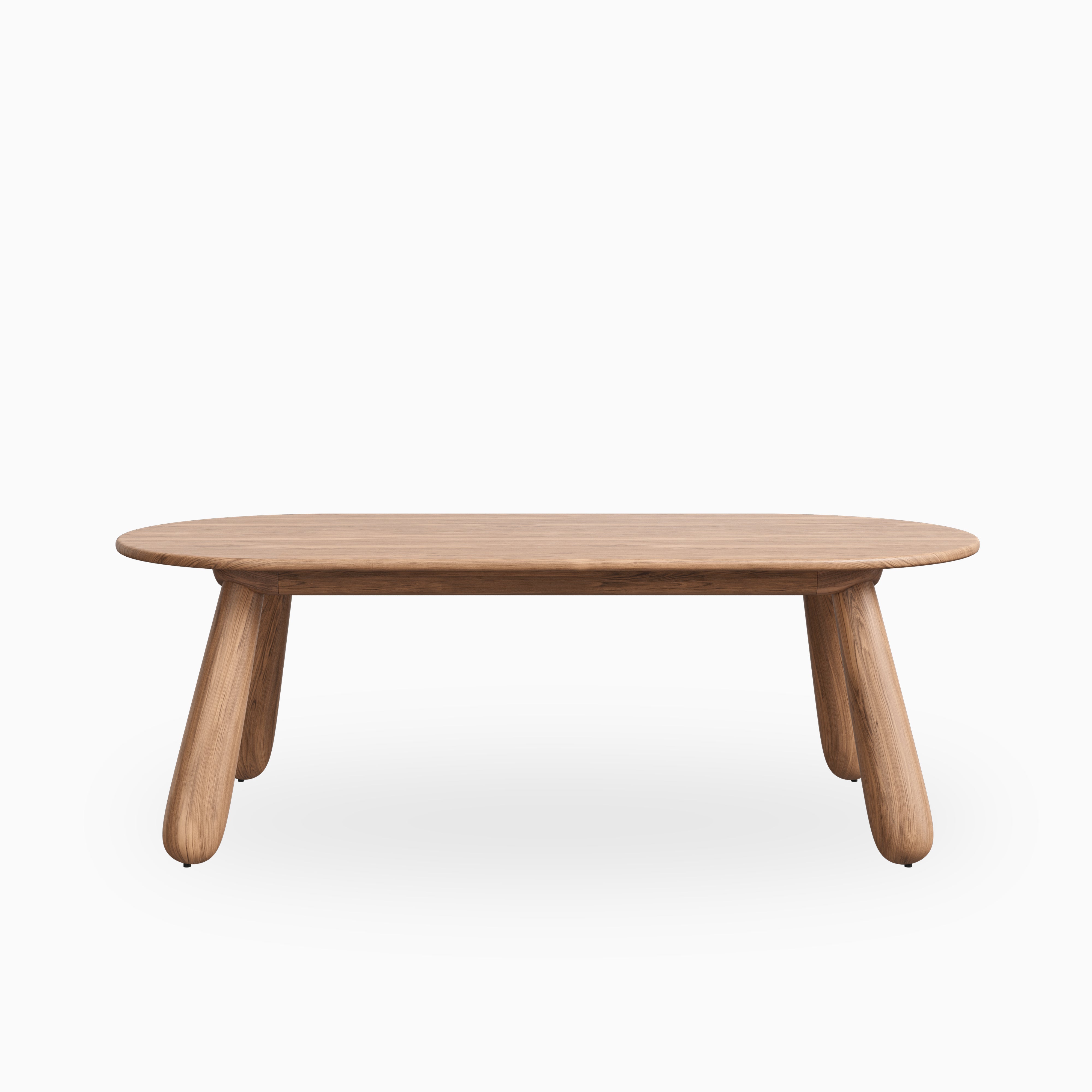 Dorien Walnut Oval Dining Table in Matte, 90"