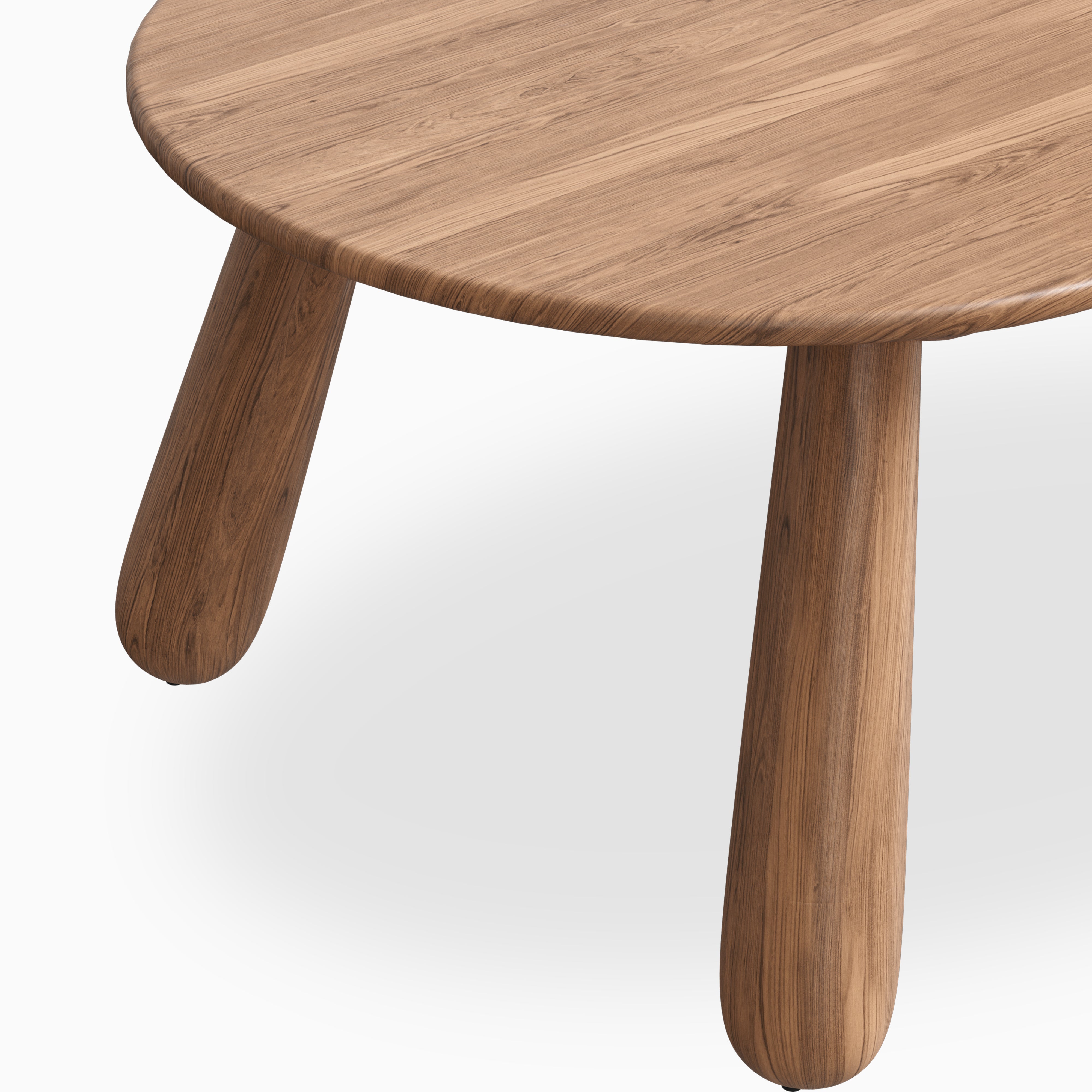 Dorien Walnut Oval Dining Table in Matte, 90"