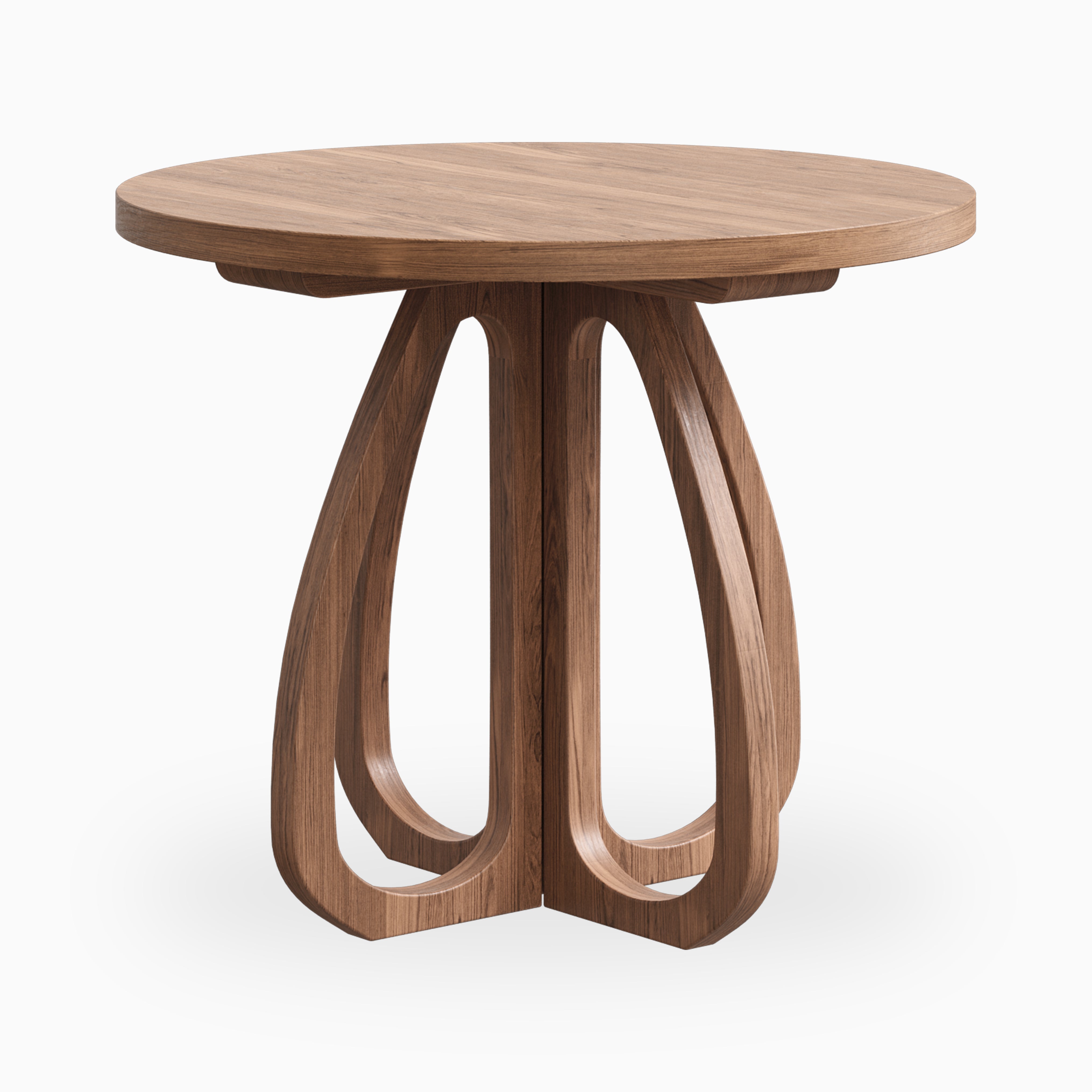 Laurent Walnut Round Dining Table in Matte, 36"