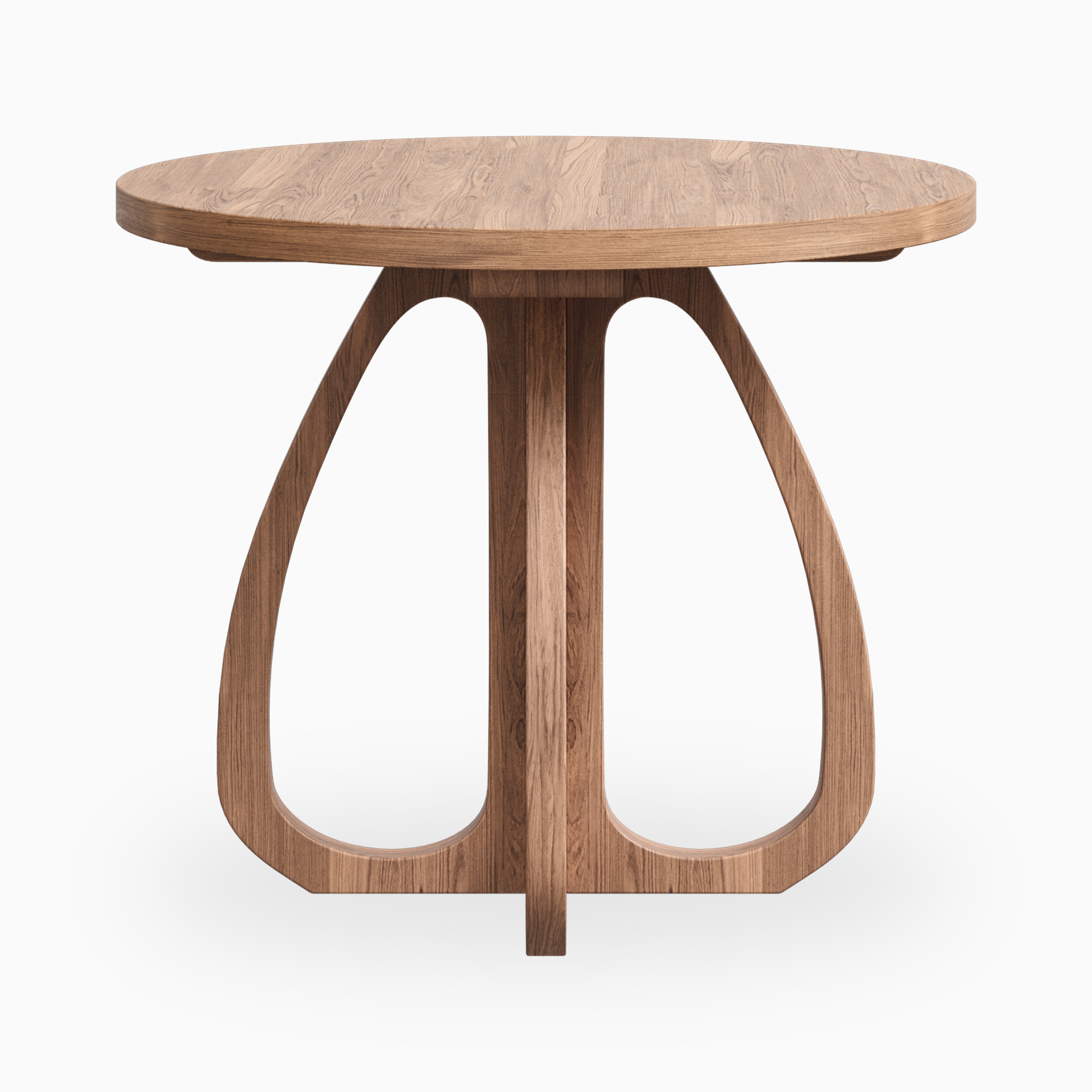 Laurent Walnut Round Dining Table in Matte, 36"