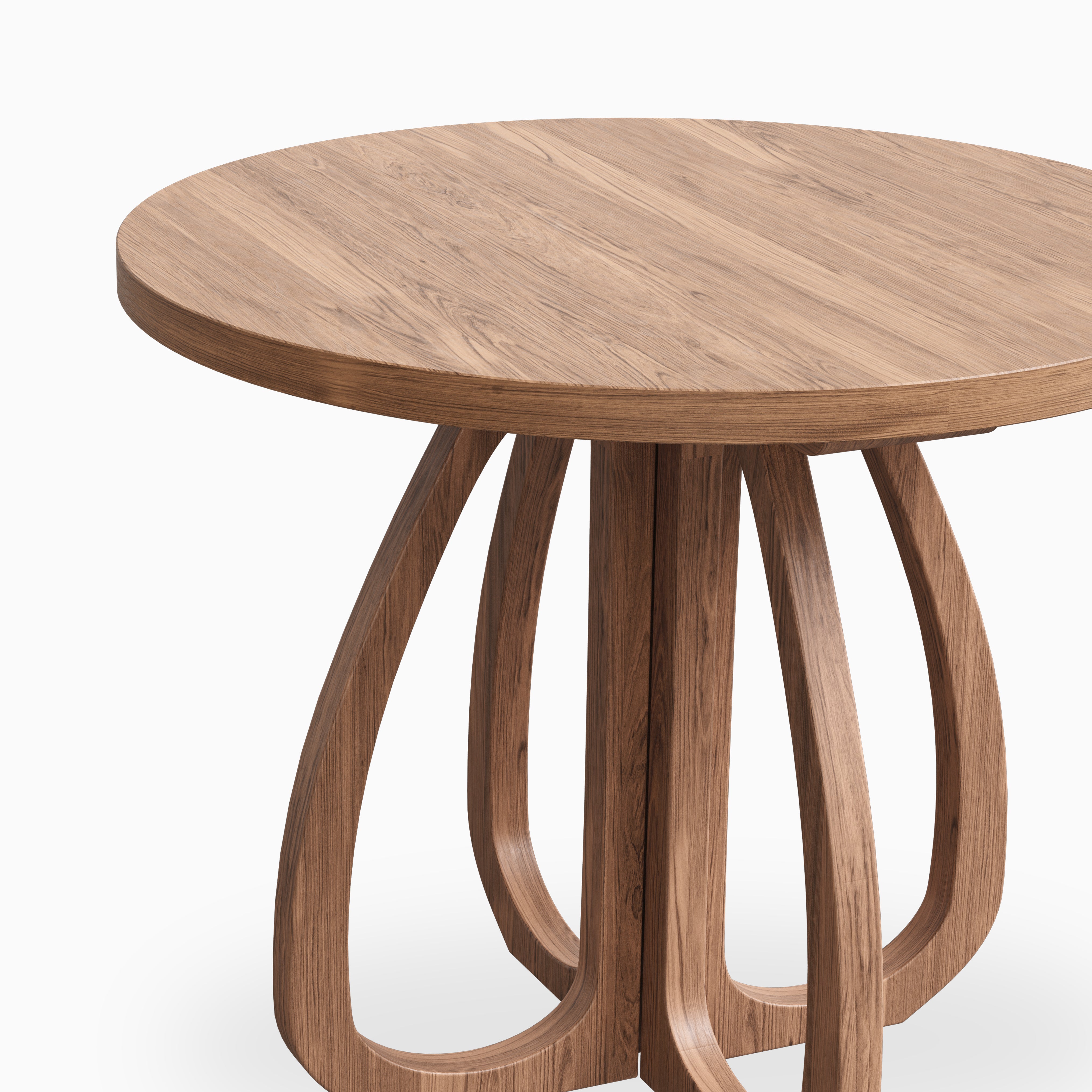 Laurent Walnut Round Dining Table in Matte, 36"