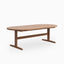 Fleurin Walnut Oval Dining Table in Matte, 96"
