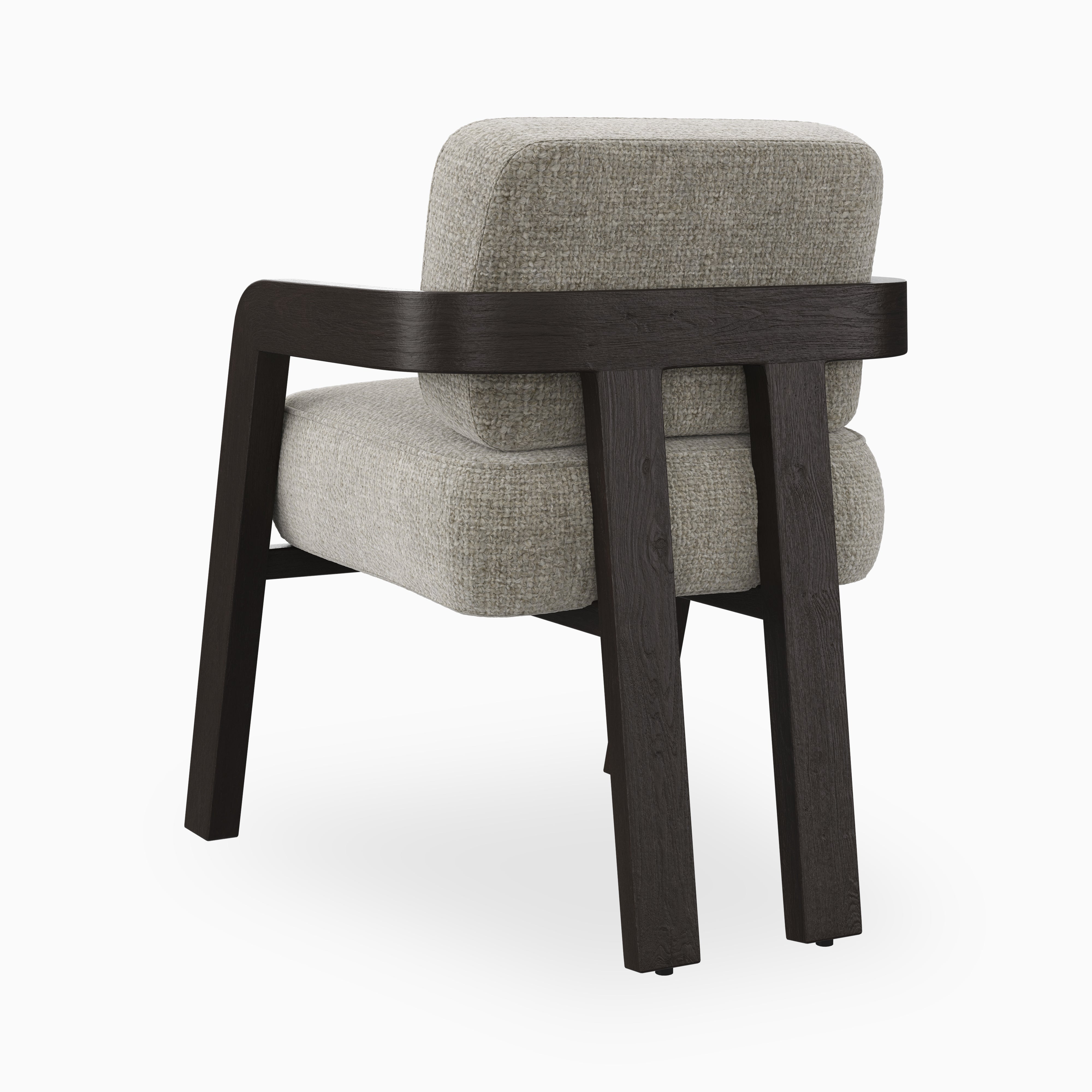 Armand Dining Chair in Mocha/Bone