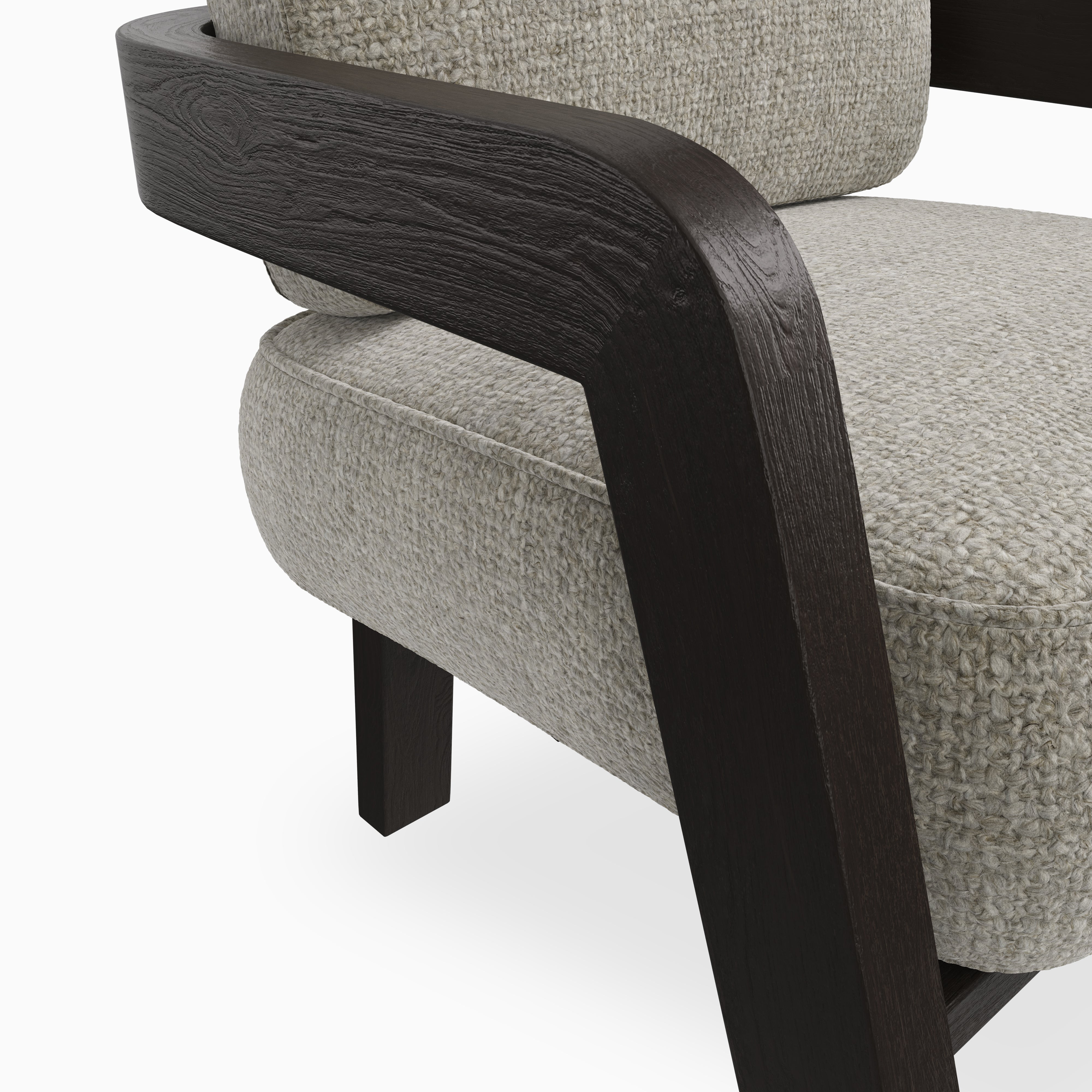 Armand Dining Chair in Mocha/Bone