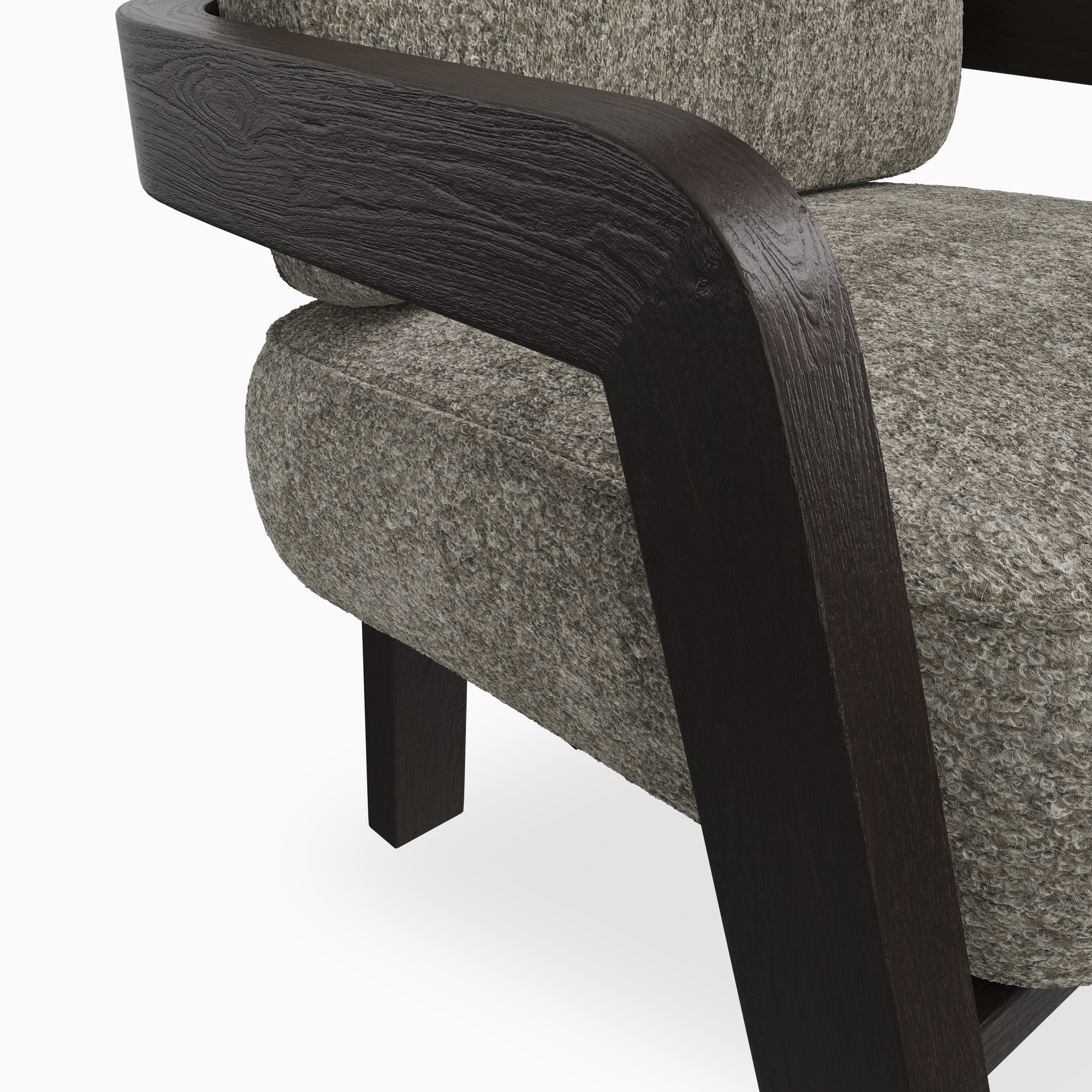 Armand Dining Chair in Mocha/Mushroom