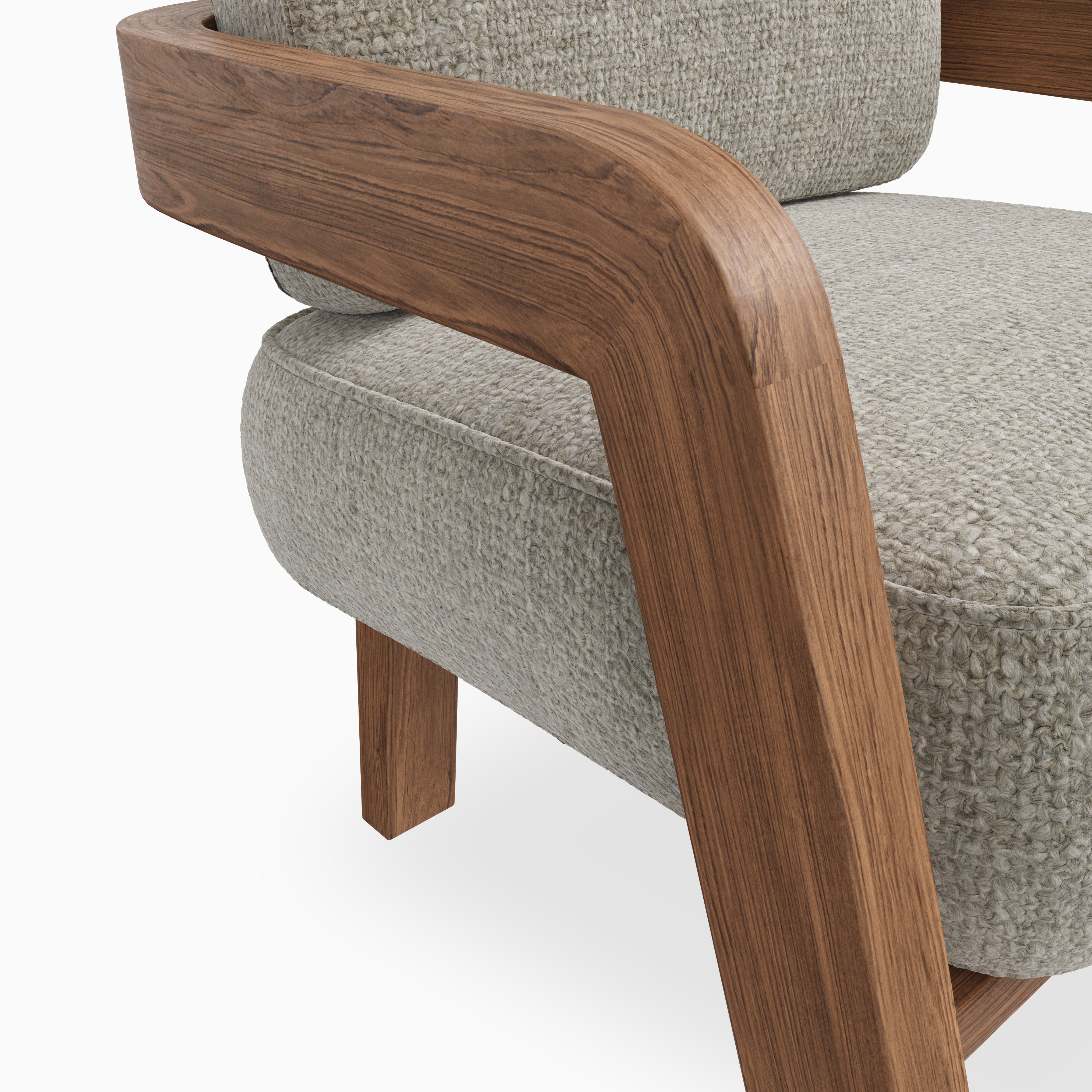 Armand Dining Chair in Matte/Bone