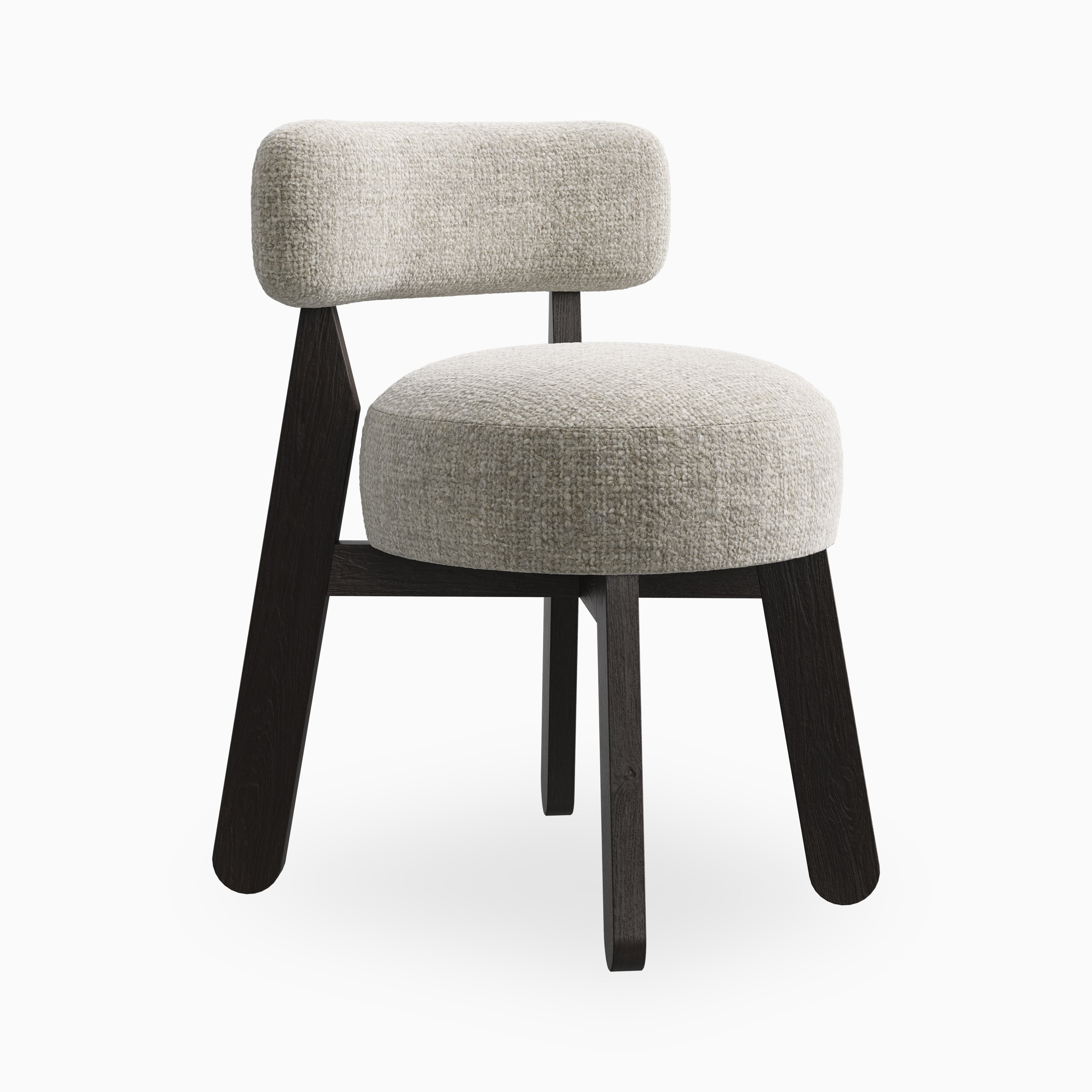Yanna Dining Chair in Mocha/Bone