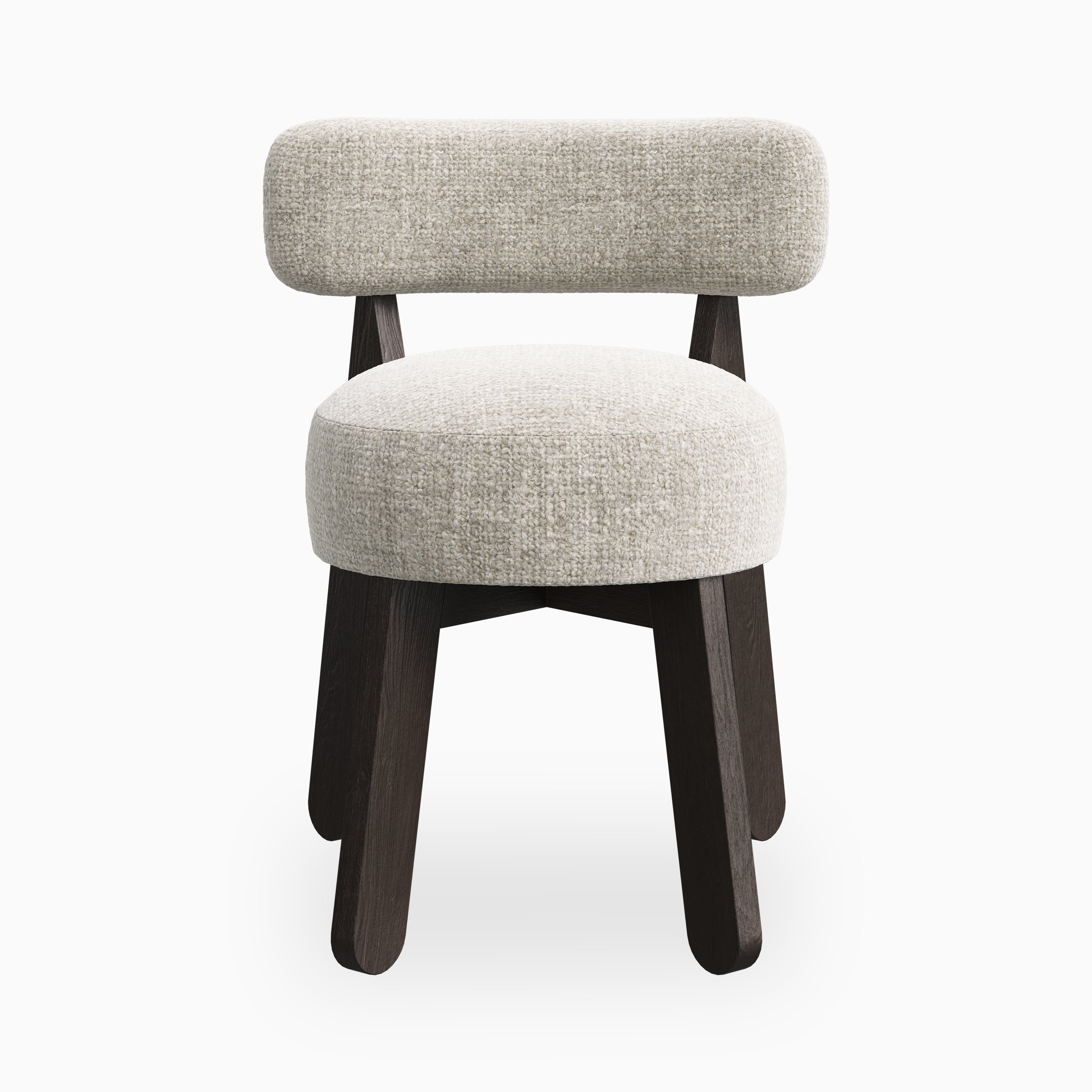 Yanna Dining Chair in Mocha/Bone