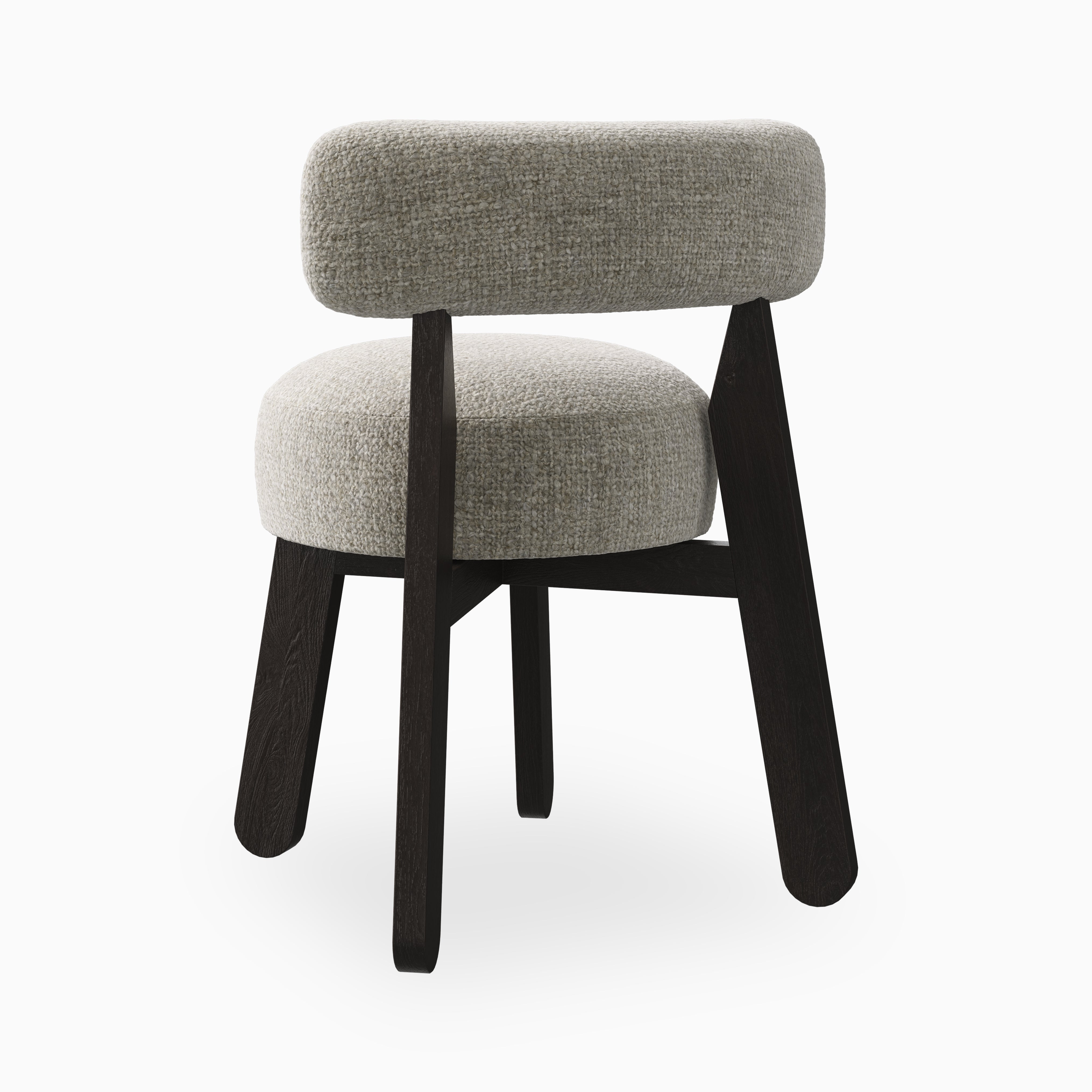 Yanna Dining Chair in Mocha/Bone