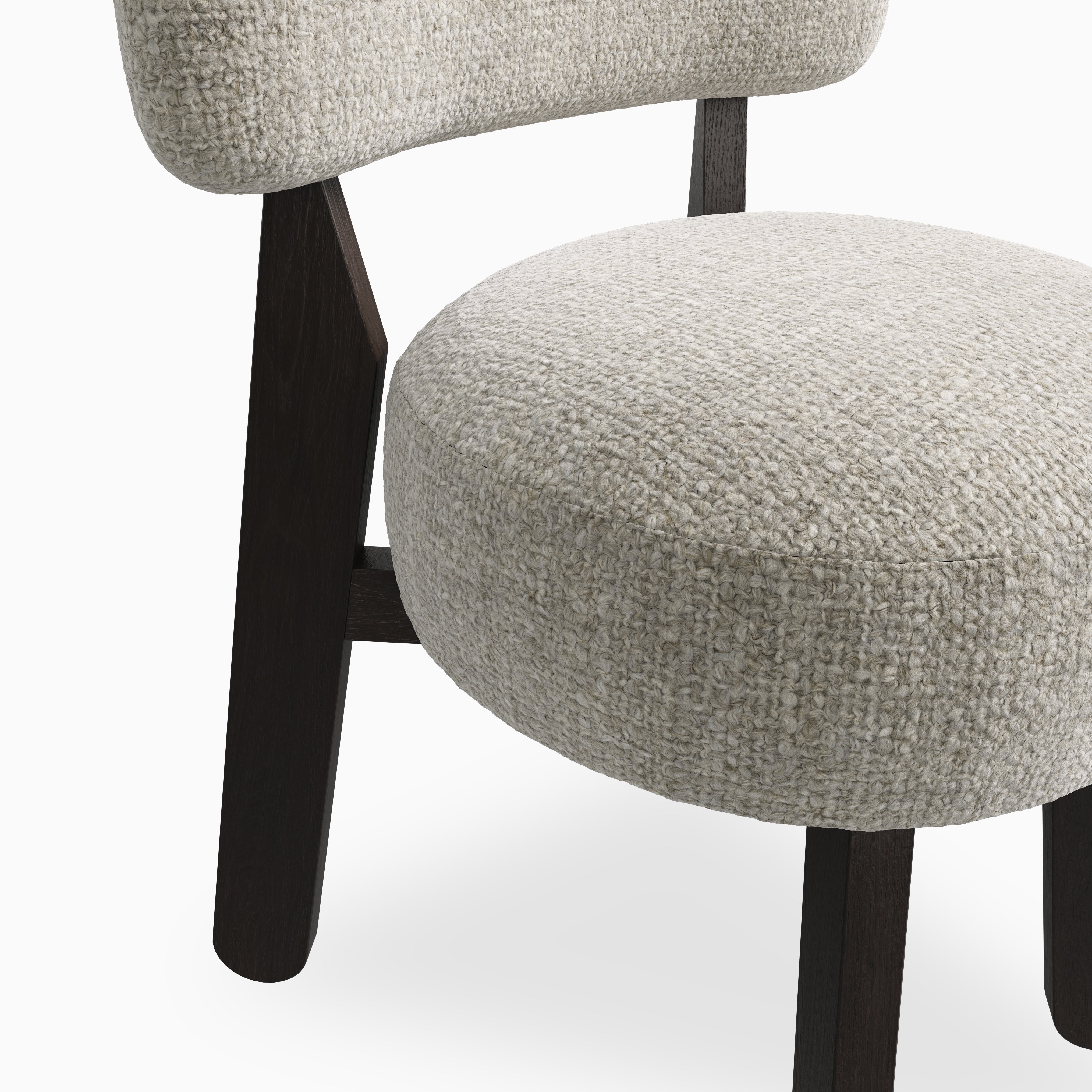 Yanna Dining Chair in Mocha/Bone