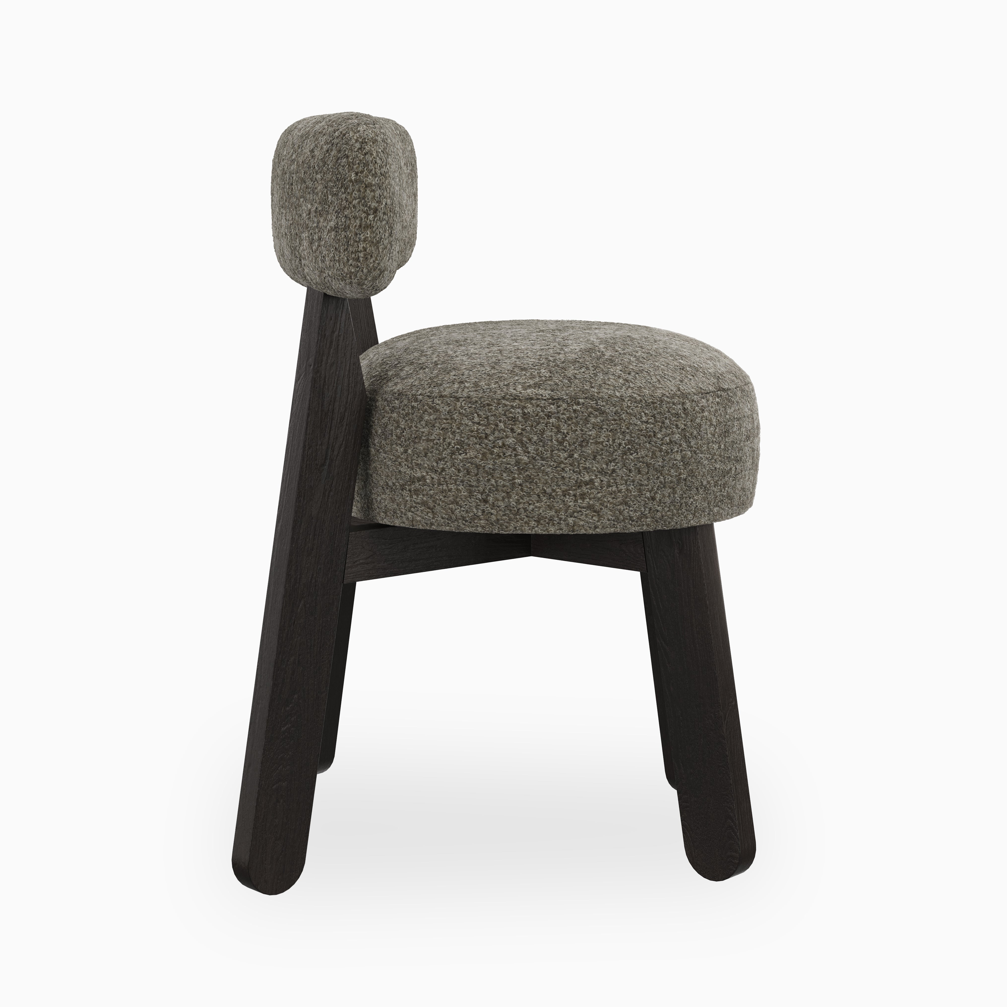 Yanna Dining Chair in Mocha/Mushroom