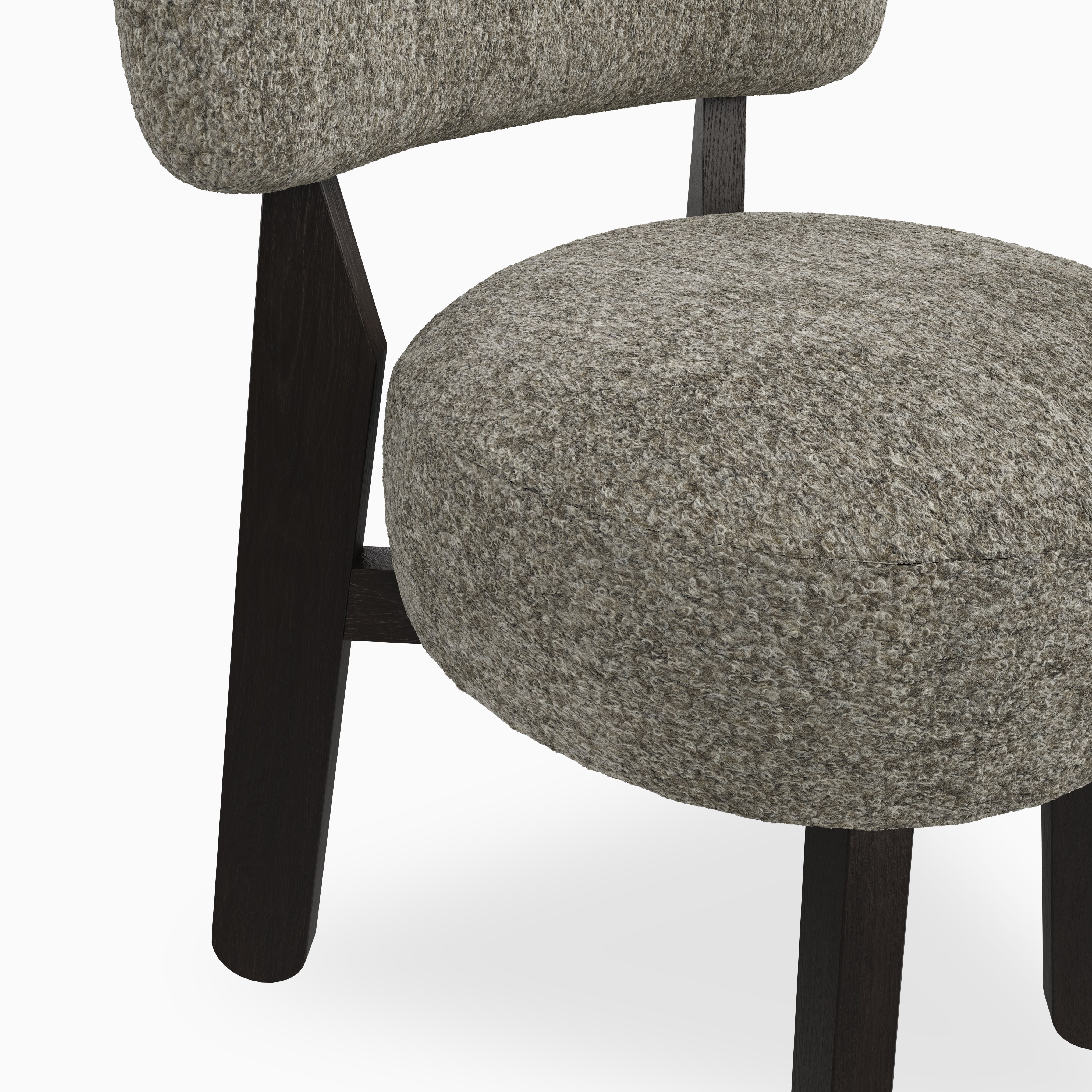 Yanna Dining Chair in Mocha/Mushroom
