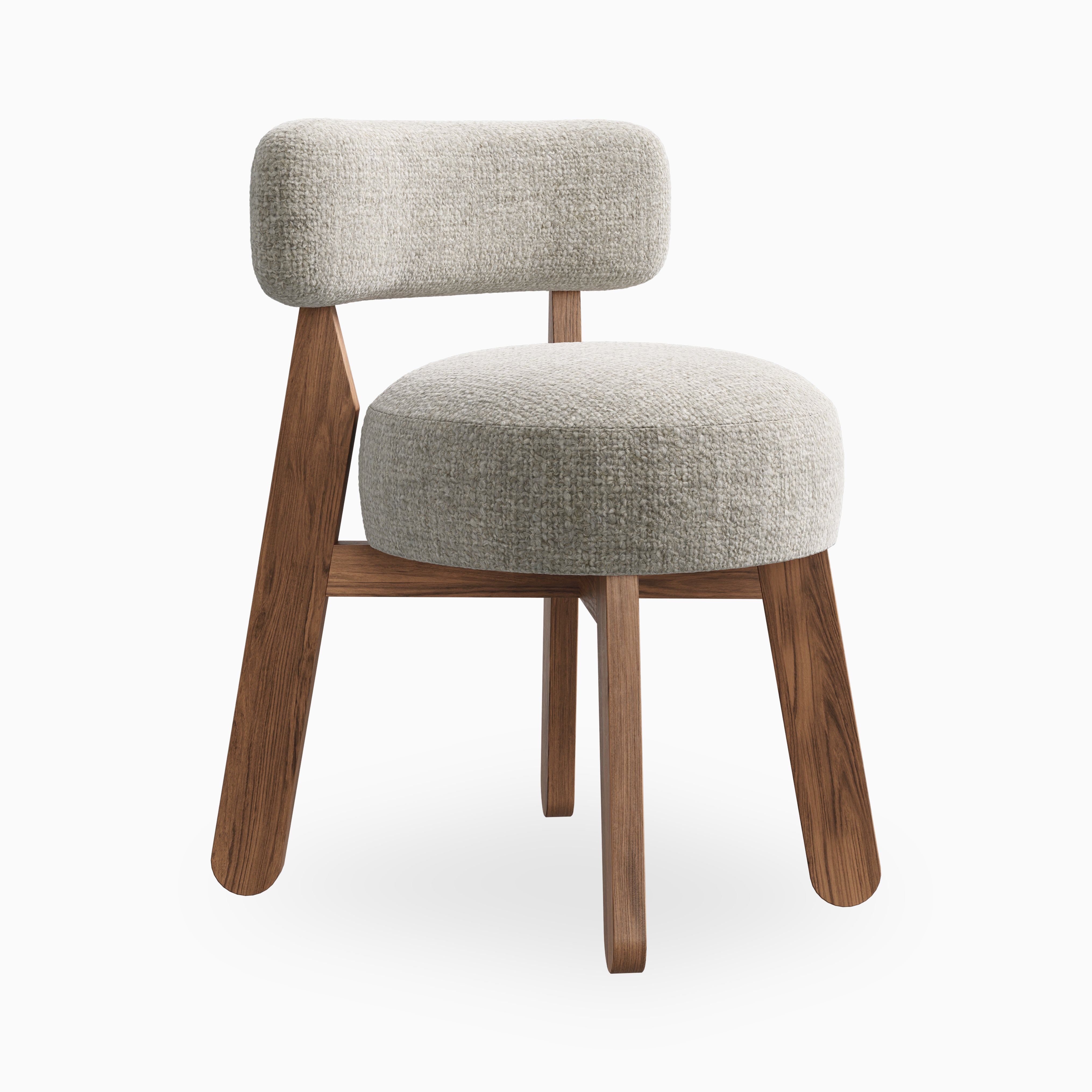 Yanna Dining Chair in Matte/Bone