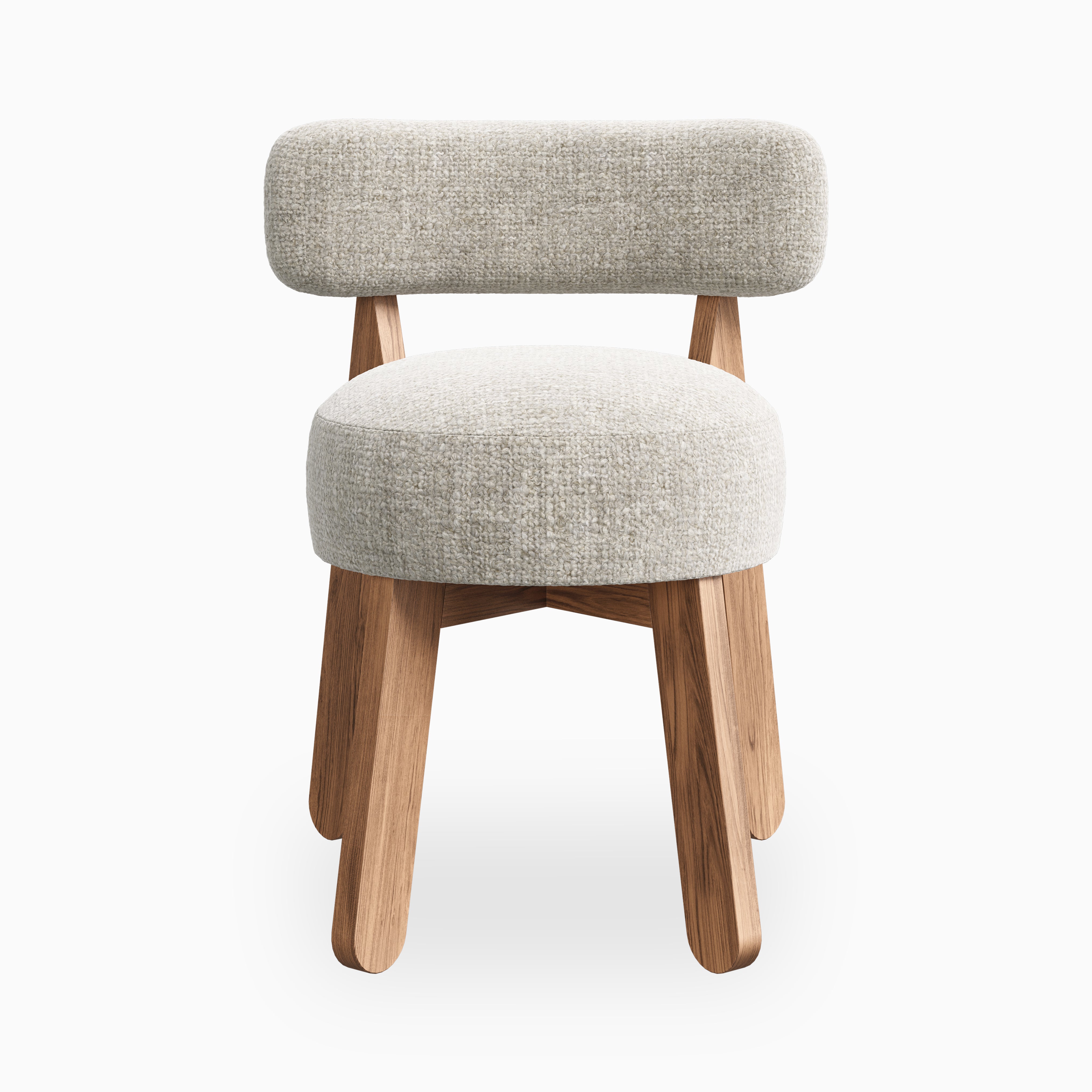Yanna Dining Chair in Matte/Bone