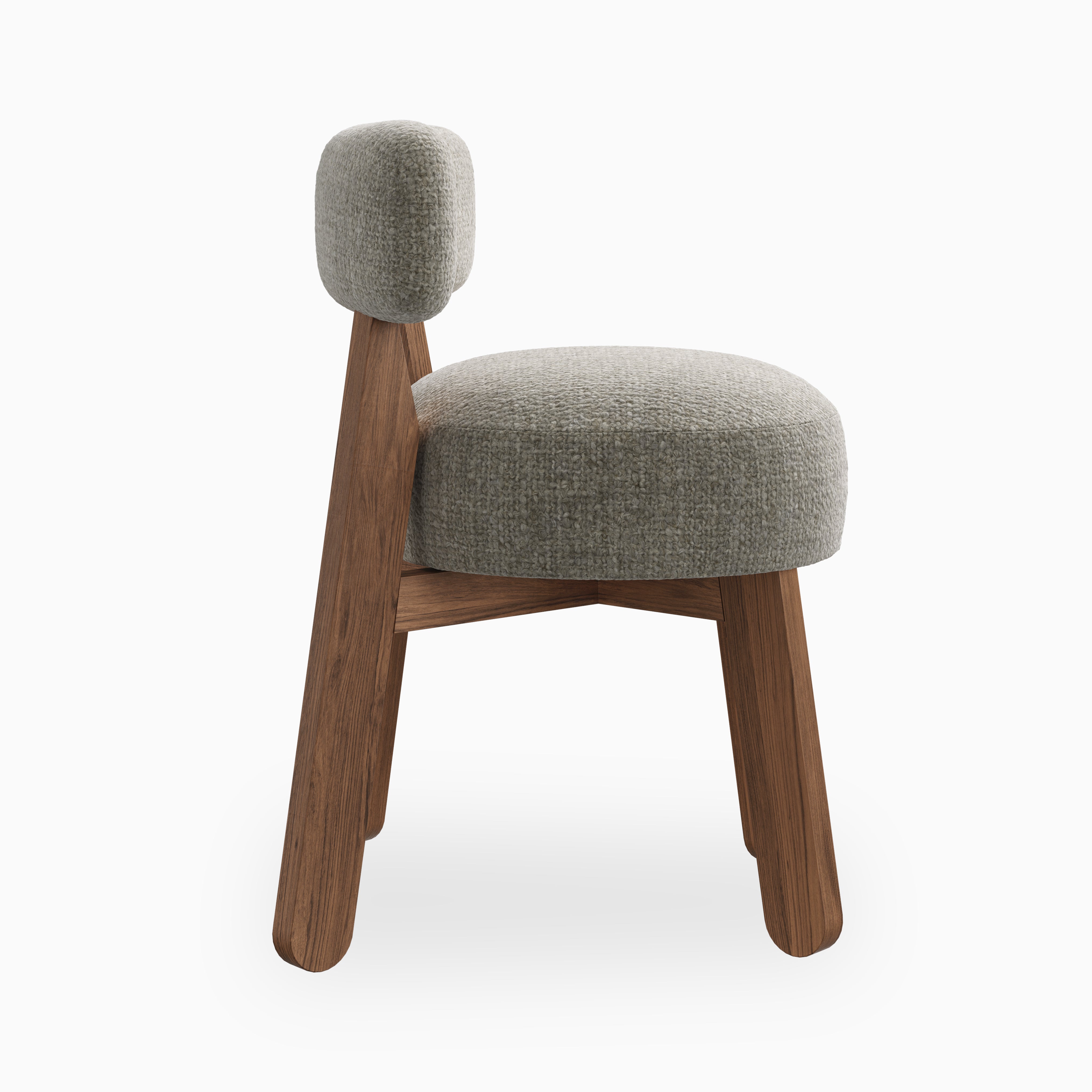 Yanna Dining Chair in Matte/Bone