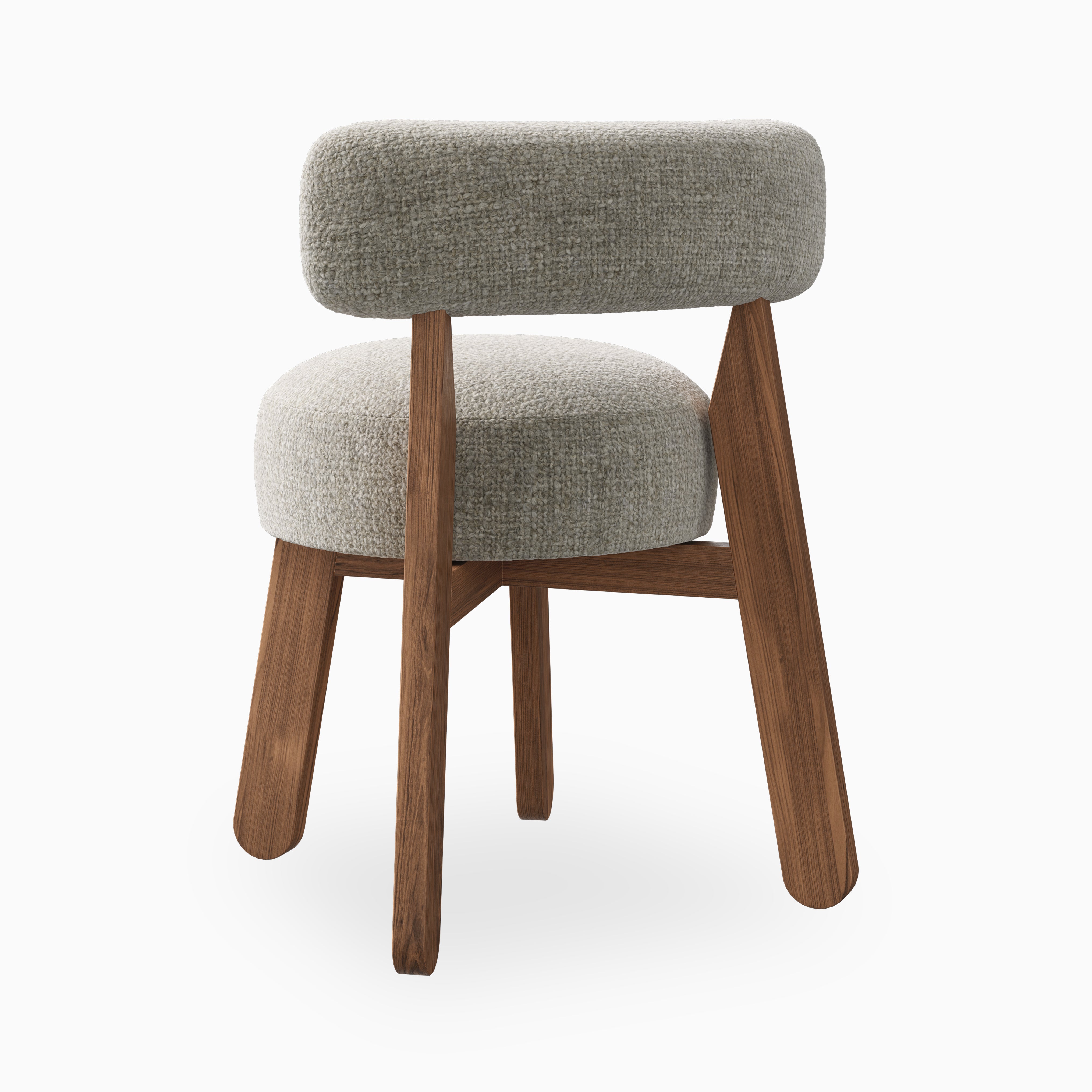 Yanna Dining Chair in Matte/Bone