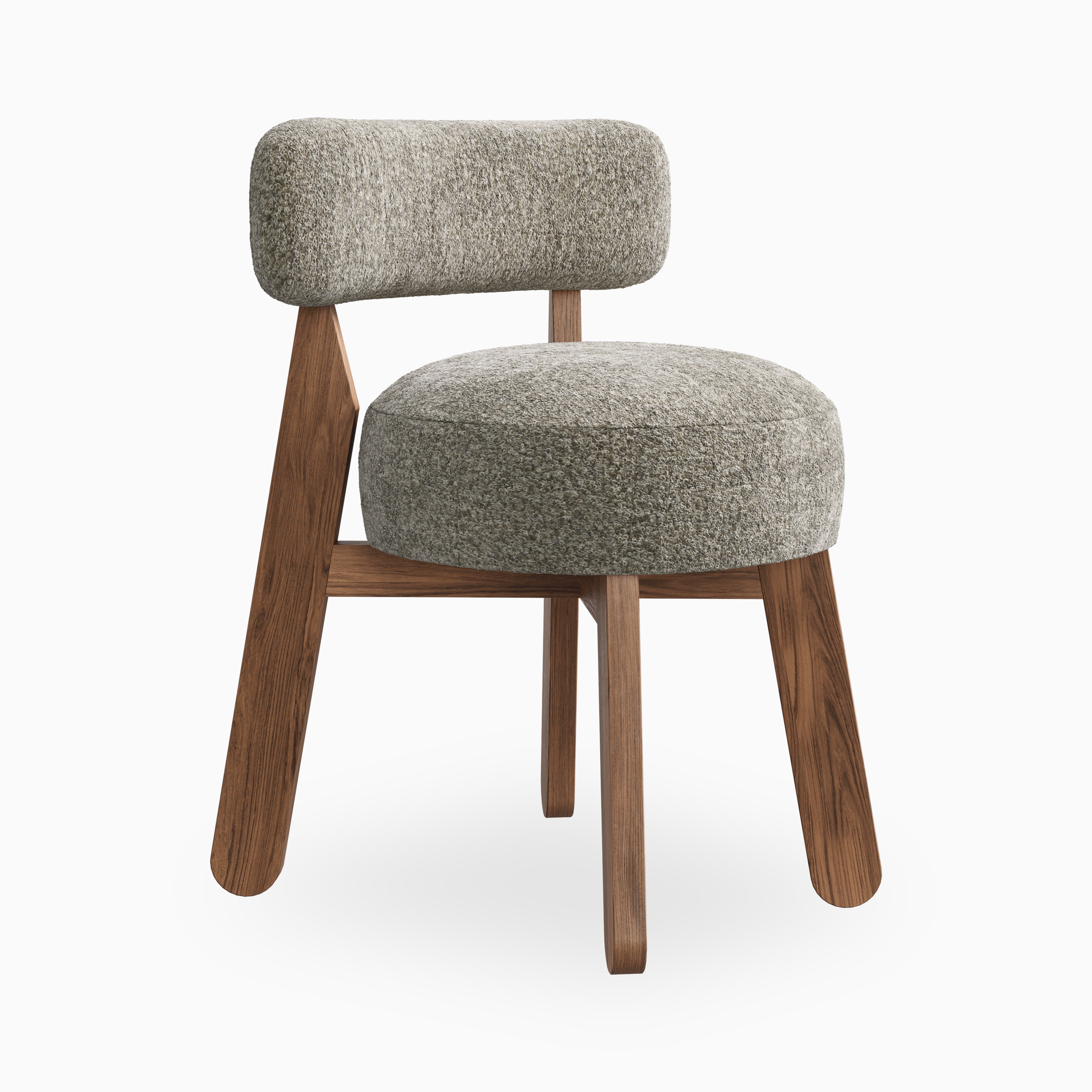 Yanna Dining Chair in Matte/Mushroom